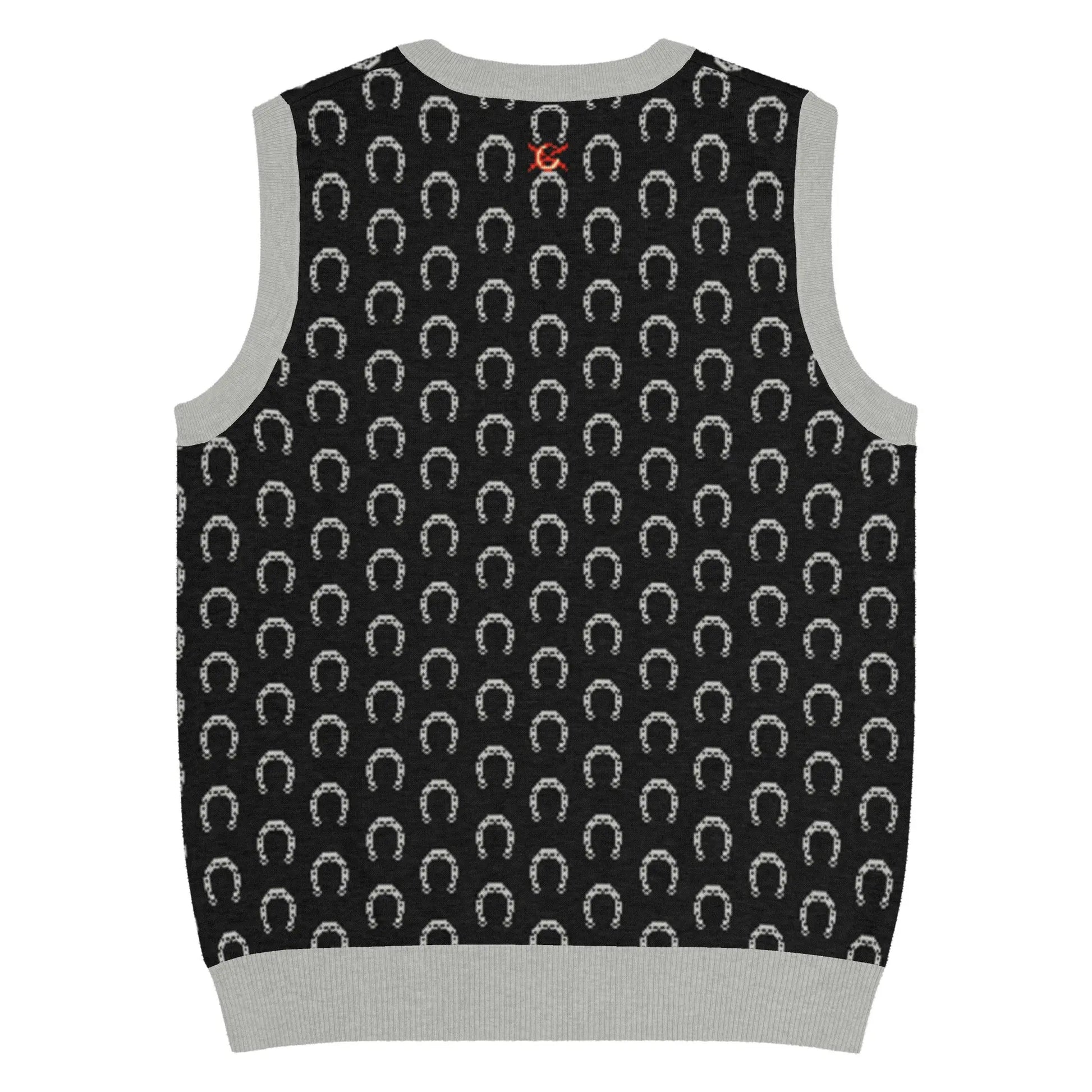 Comprar Chaleco Herraduras Caballista de punto con cuello pico Bandera España La Flamenca de Borgoña Patricia Muñoz VOX