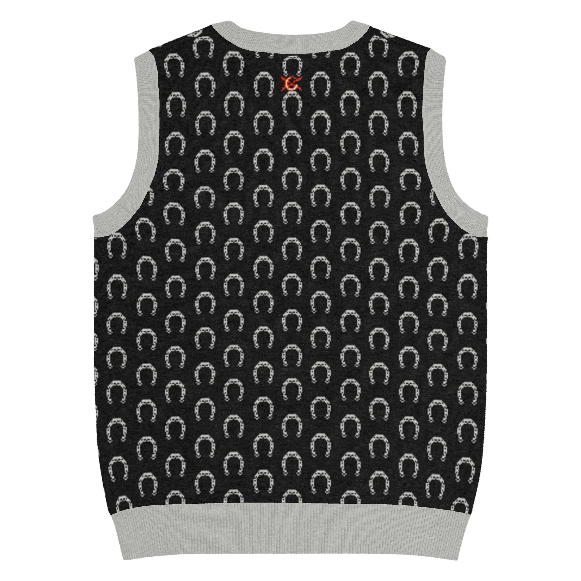 Comprar Chaleco Herraduras Caballista de punto con cuello pico Bandera España La Flamenca de Borgoña Patricia Muñoz VOX