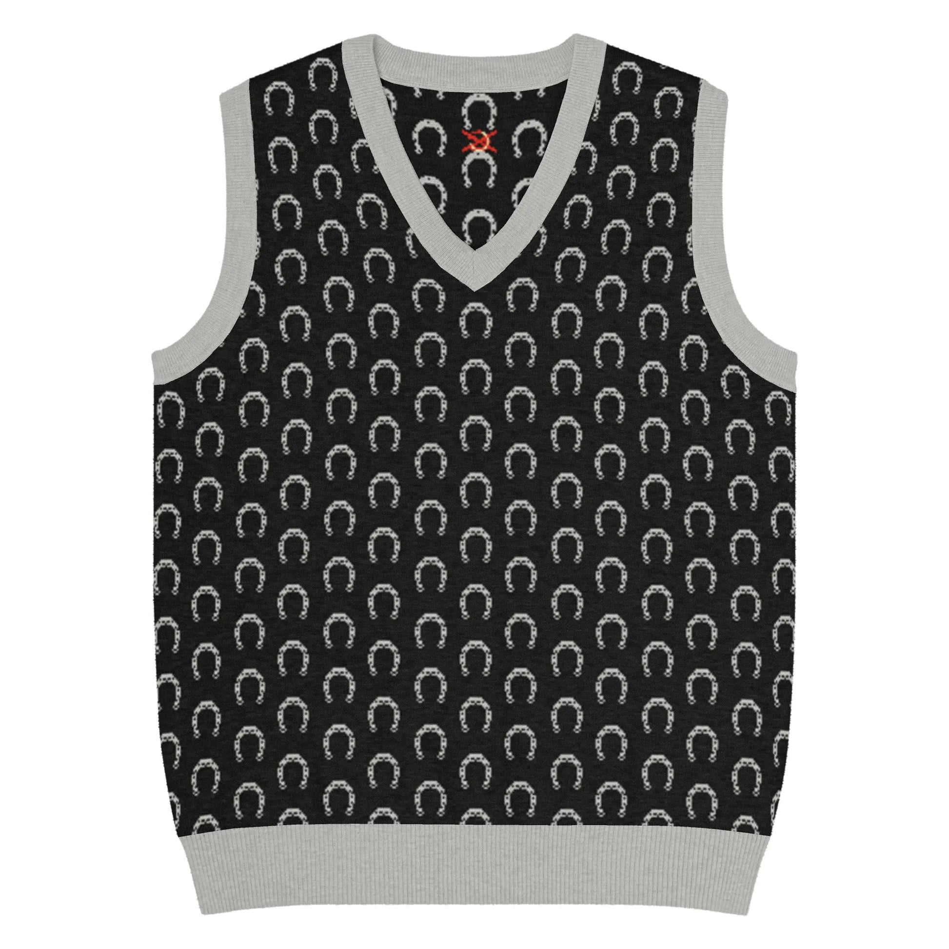 Comprar Chaleco Herraduras Caballista de punto con cuello pico Bandera España La Flamenca de Borgoña Patricia Muñoz VOX