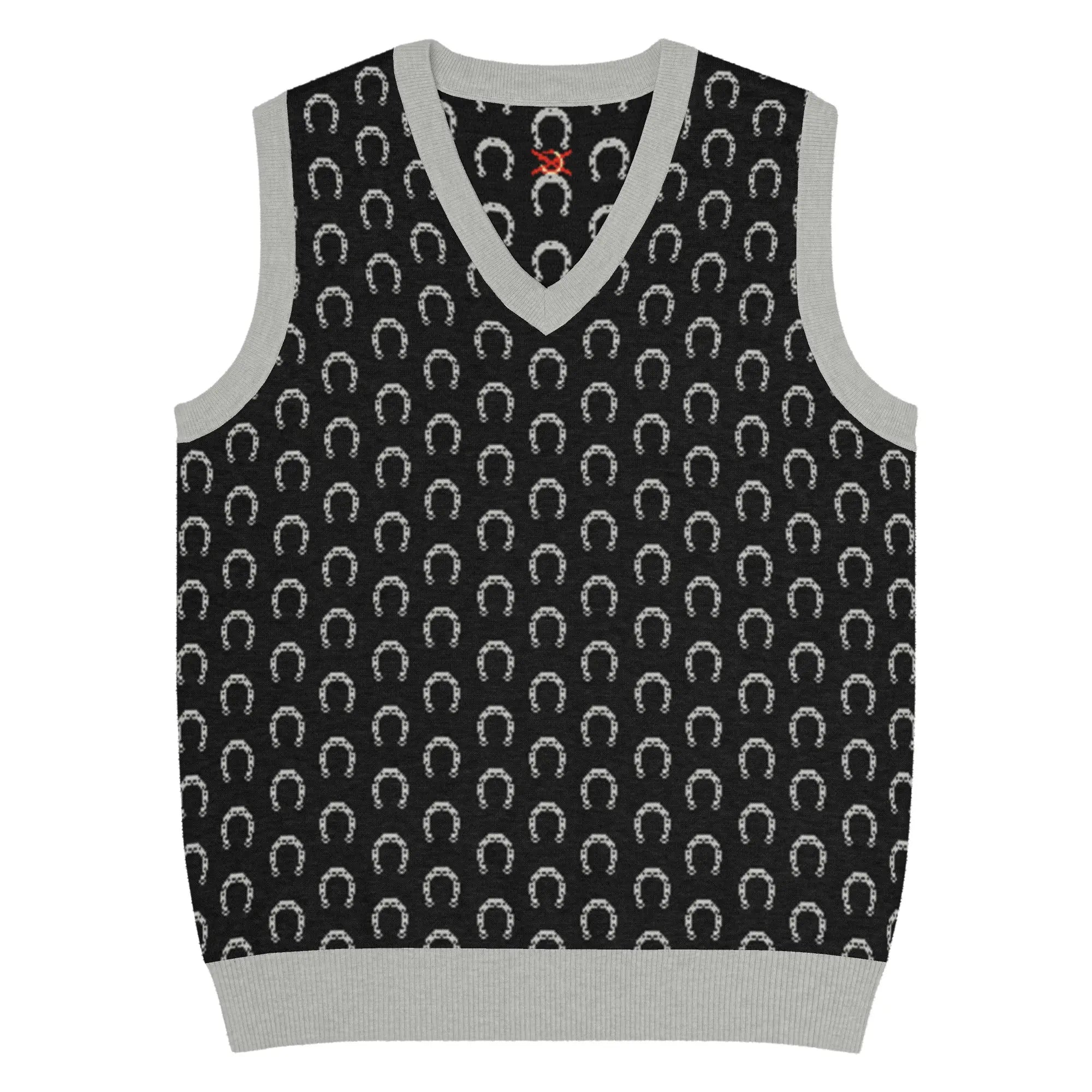 Comprar Chaleco Herraduras Caballista de punto con cuello pico Bandera España La Flamenca de Borgoña Patricia Muñoz VOX