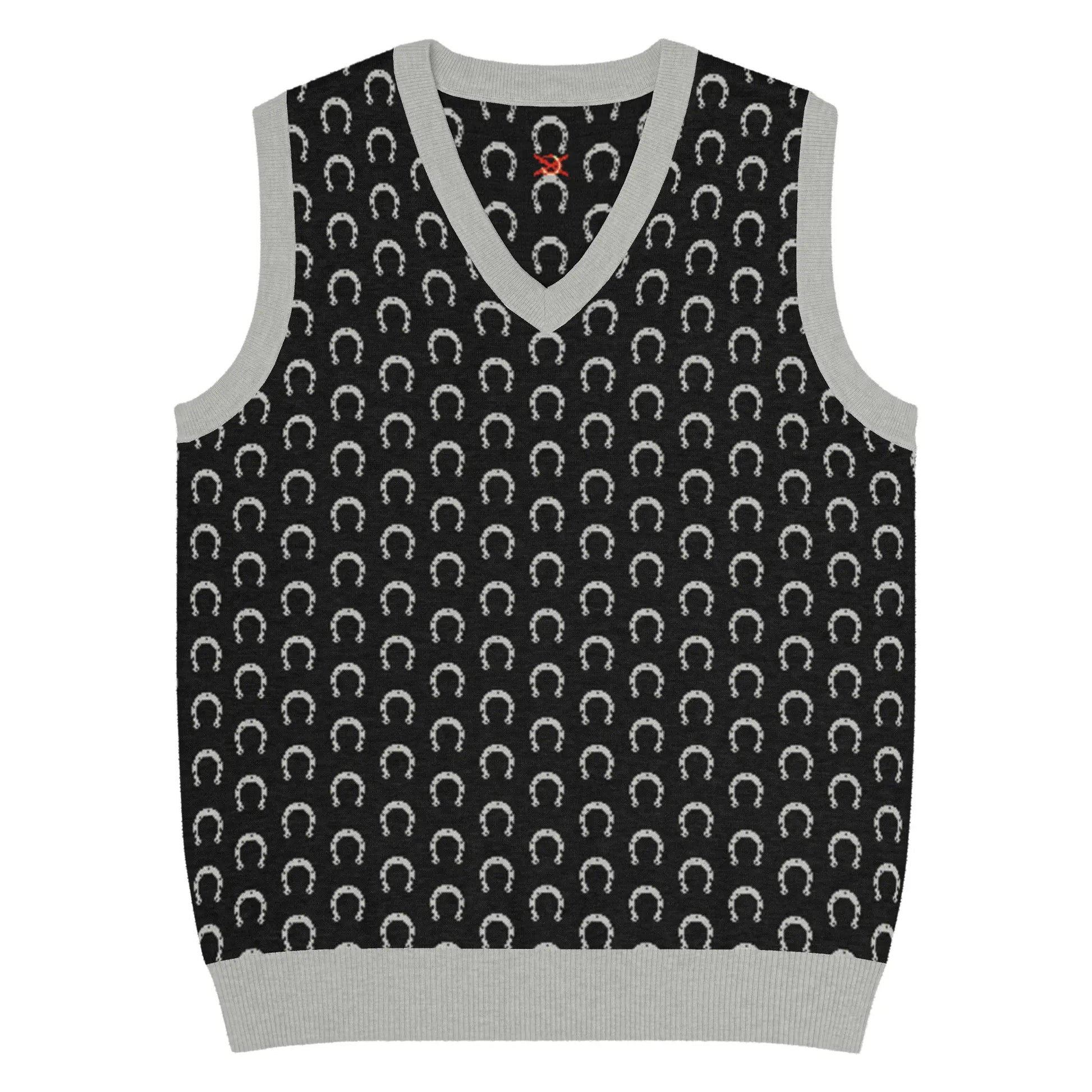 Comprar Chaleco Herraduras Caballista de punto con cuello pico Bandera España La Flamenca de Borgoña Patricia Muñoz VOX