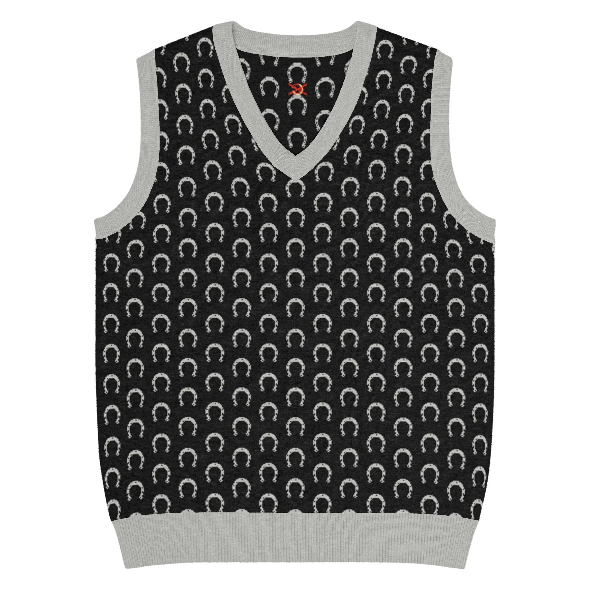 Comprar Chaleco Herraduras Caballista de punto con cuello pico Bandera España La Flamenca de Borgoña Patricia Muñoz VOX