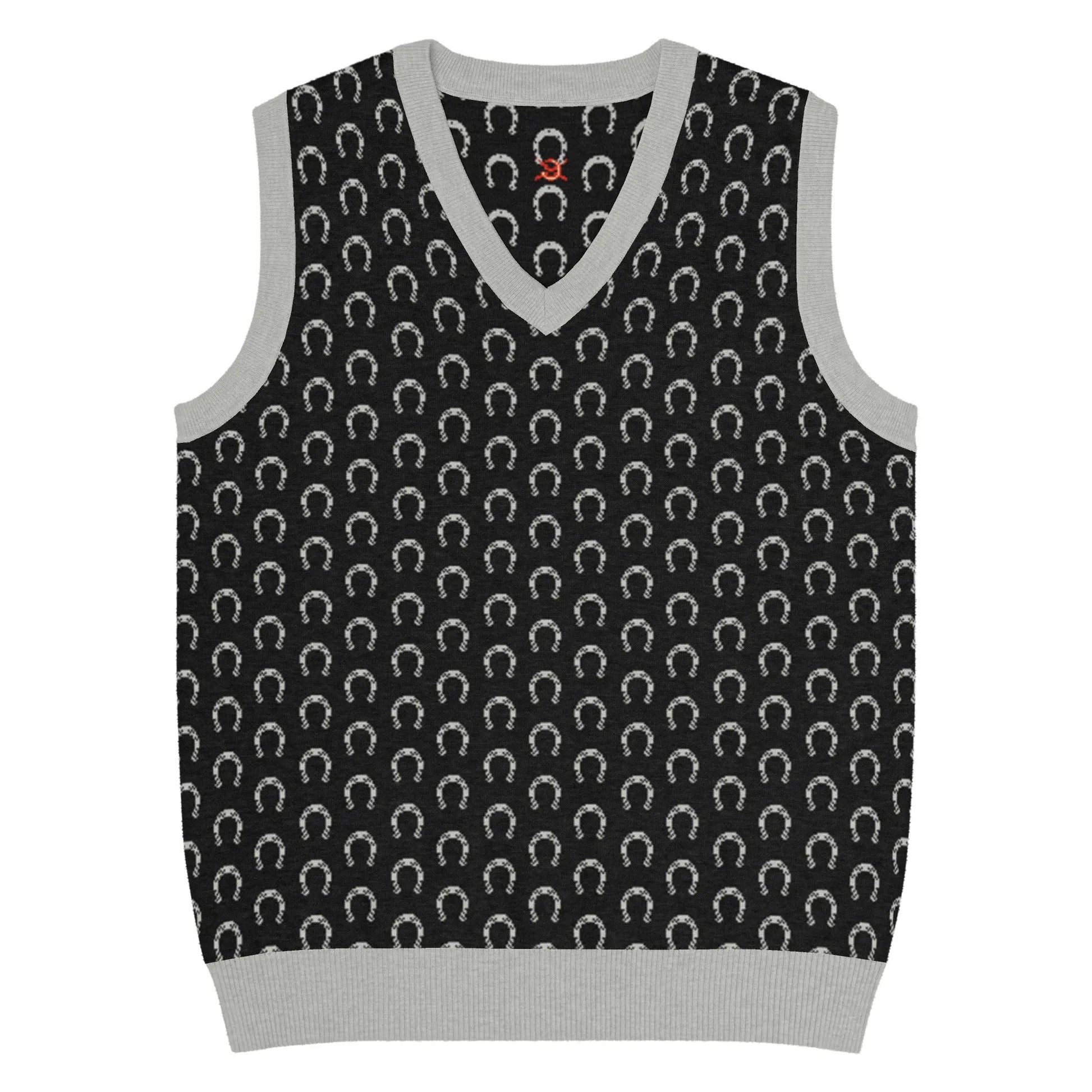 Comprar Chaleco Herraduras Caballista de punto con cuello pico Bandera España La Flamenca de Borgoña Patricia Muñoz VOX