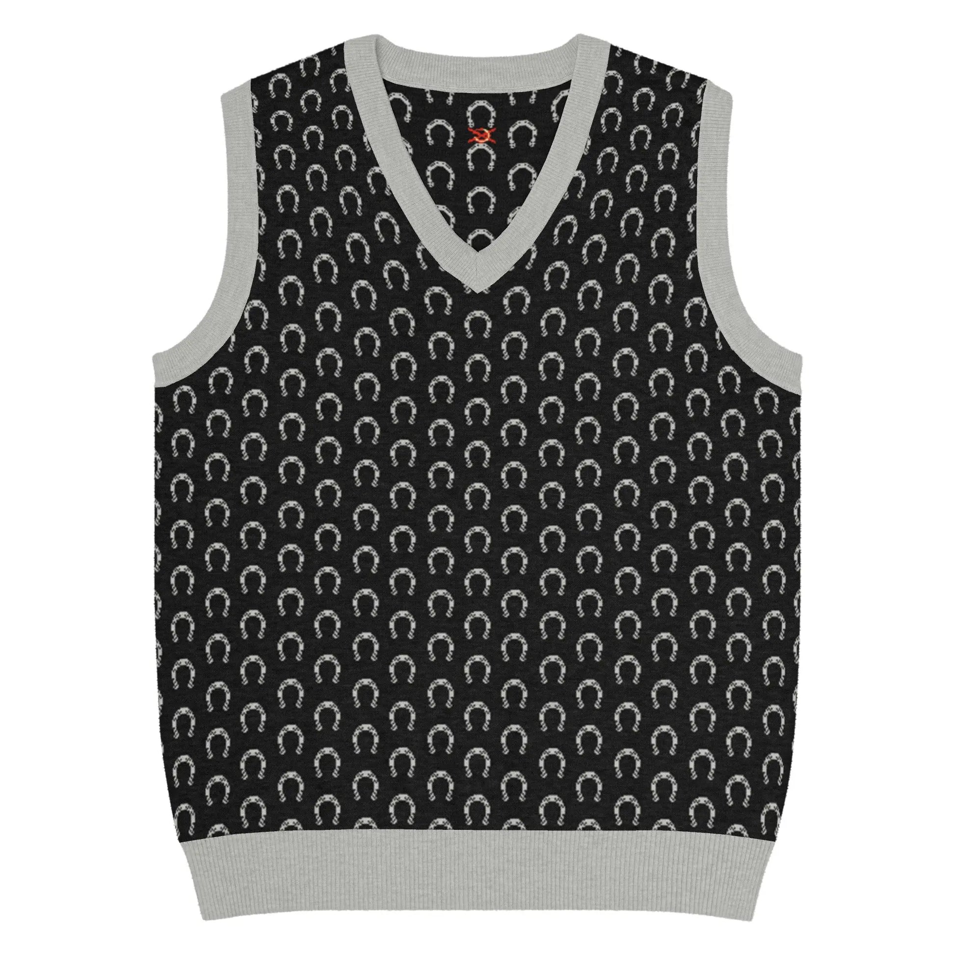 Comprar Chaleco Herraduras Caballista de punto con cuello pico Bandera España La Flamenca de Borgoña Patricia Muñoz VOX