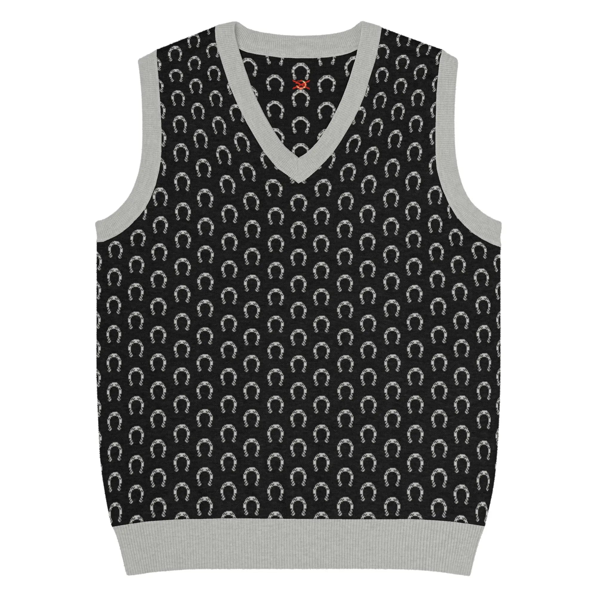 Comprar Chaleco Herraduras Caballista de punto con cuello pico Bandera España La Flamenca de Borgoña Patricia Muñoz VOX