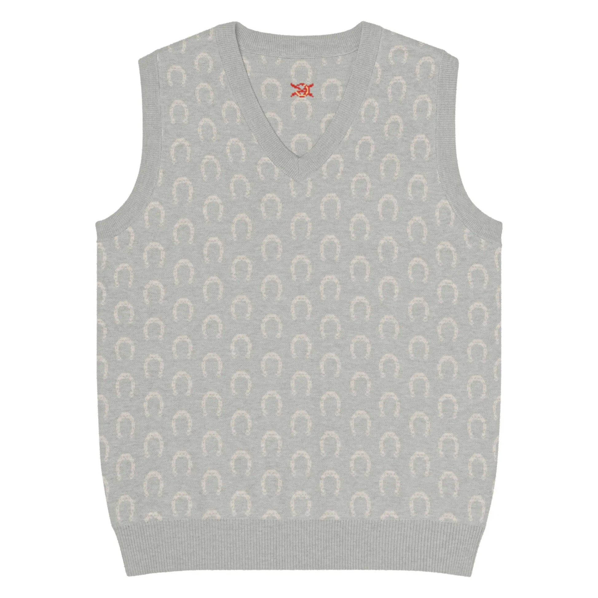 Comprar Chaleco Herraduras Caballista de punto con cuello pico Bandera España La Flamenca de Borgoña Patricia Muñoz VOX