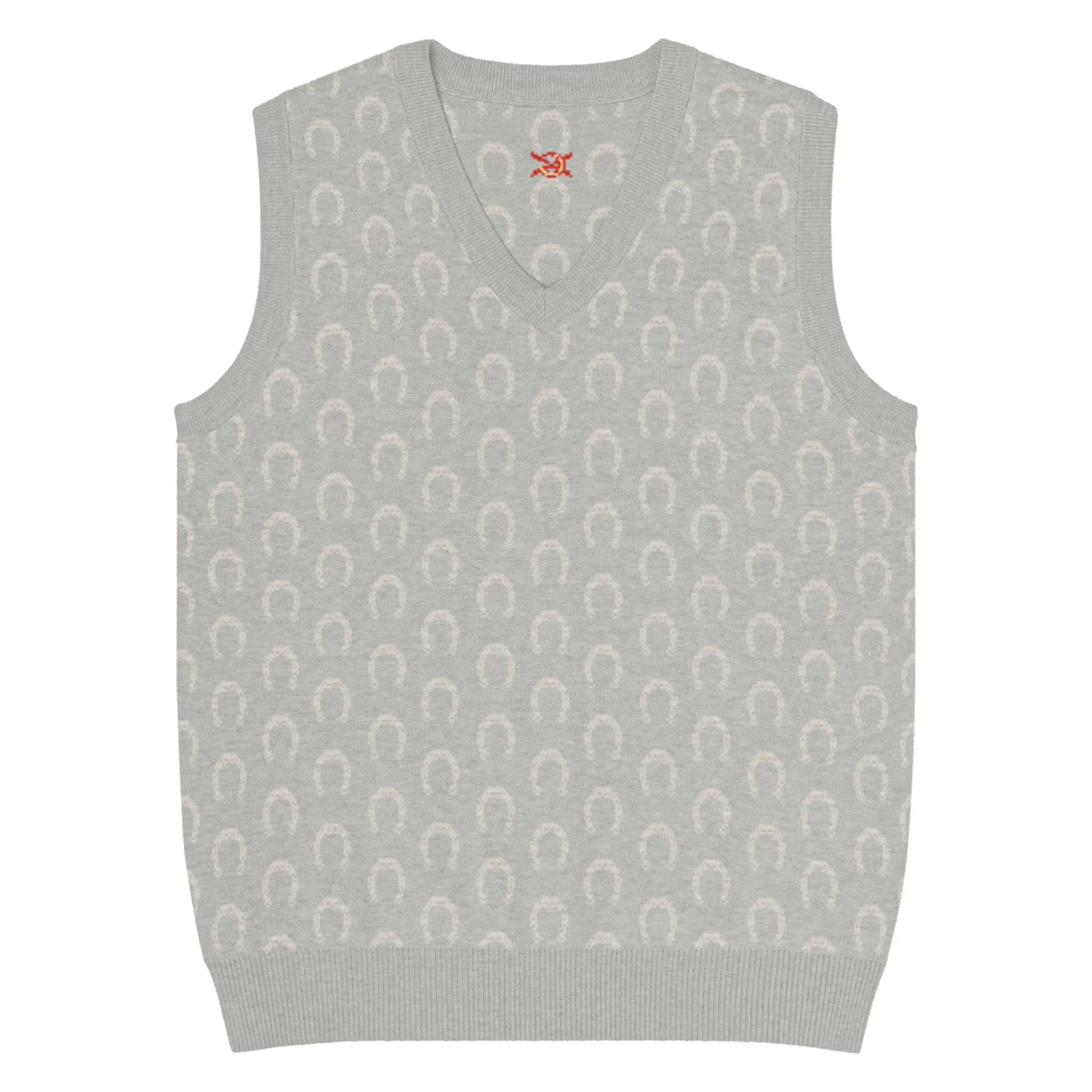 Comprar Chaleco Herraduras Caballista de punto con cuello pico Bandera España La Flamenca de Borgoña Patricia Muñoz VOX