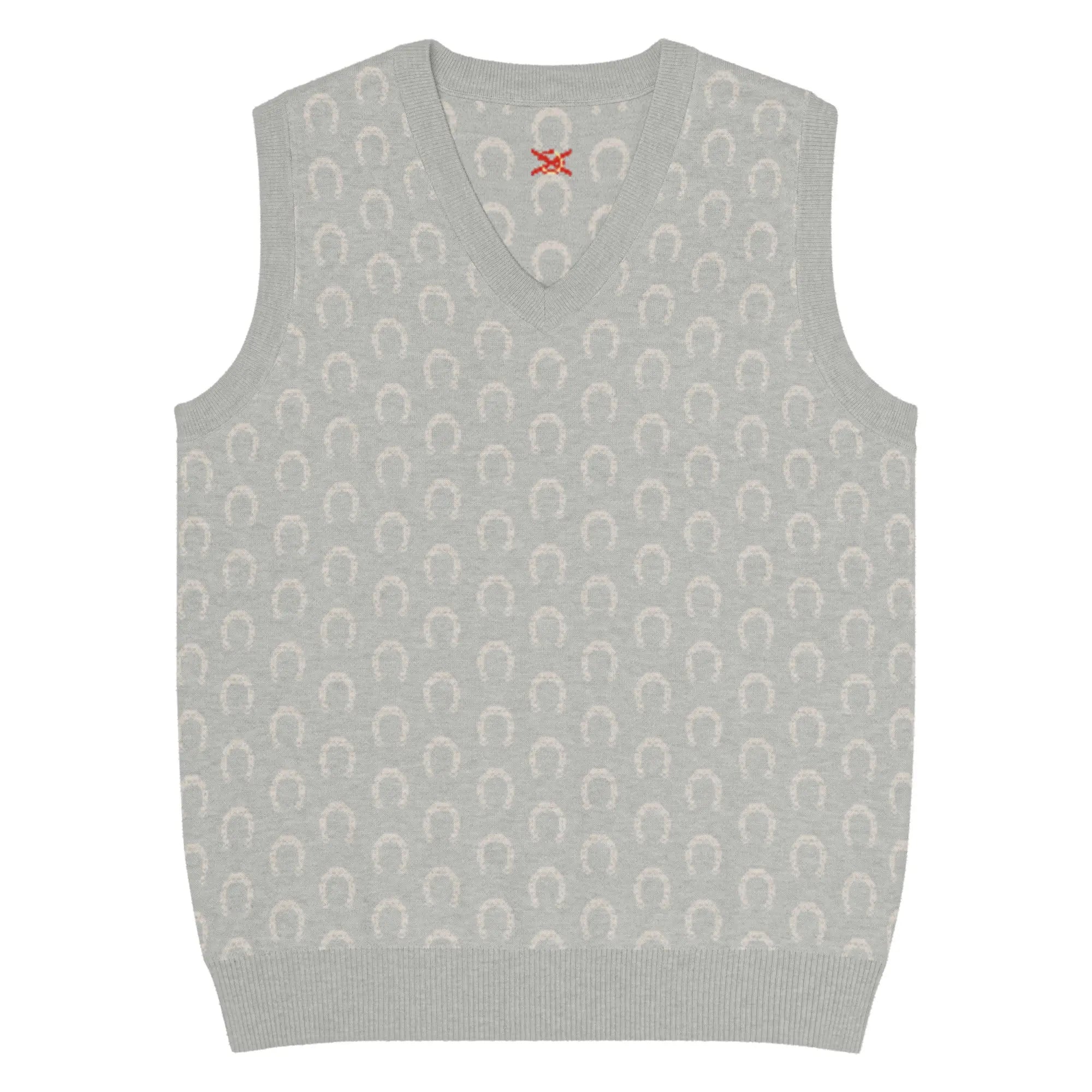 Comprar Chaleco Herraduras Caballista de punto con cuello pico Bandera España La Flamenca de Borgoña Patricia Muñoz VOX