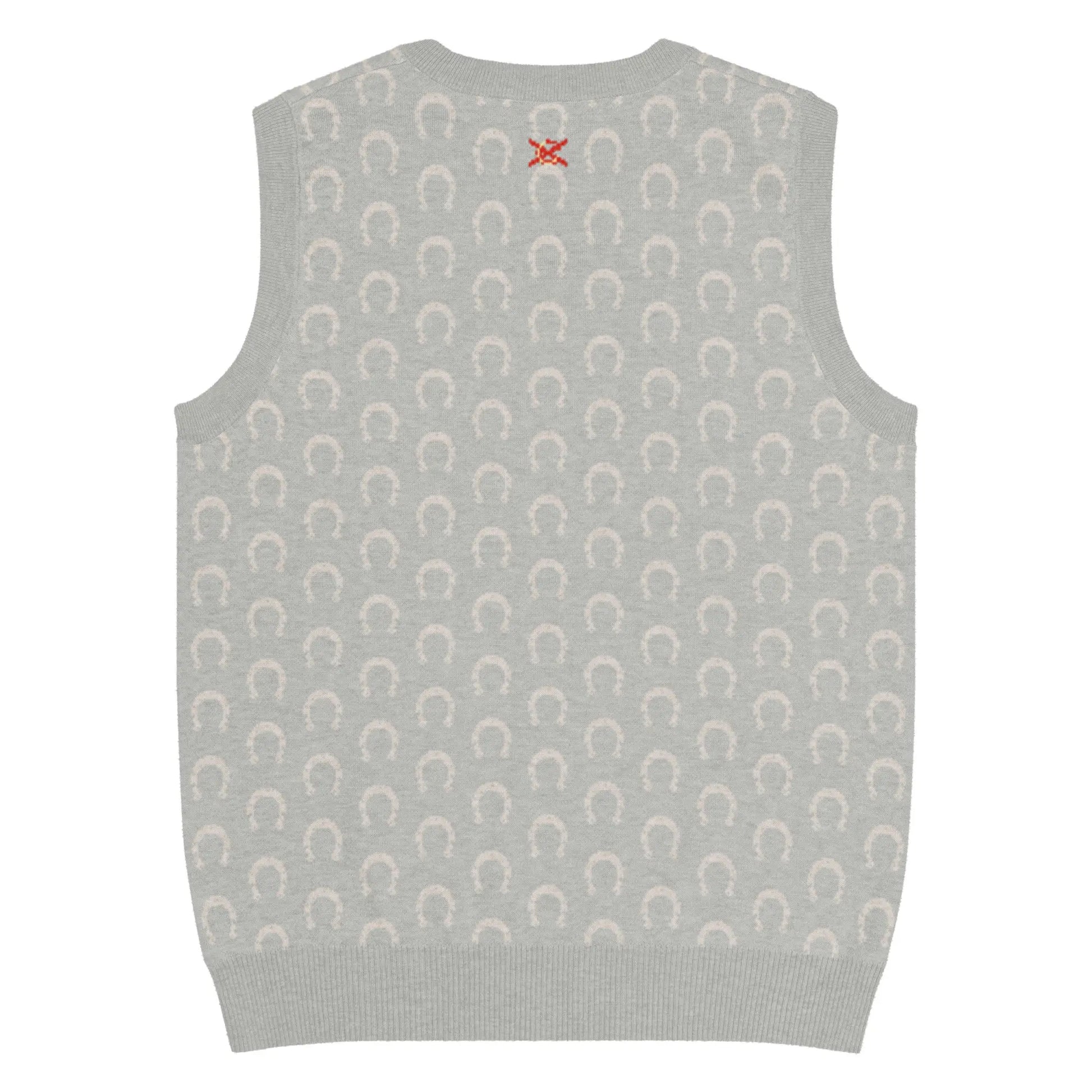 Comprar Chaleco Herraduras Caballista de punto con cuello pico Bandera España La Flamenca de Borgoña Patricia Muñoz VOX