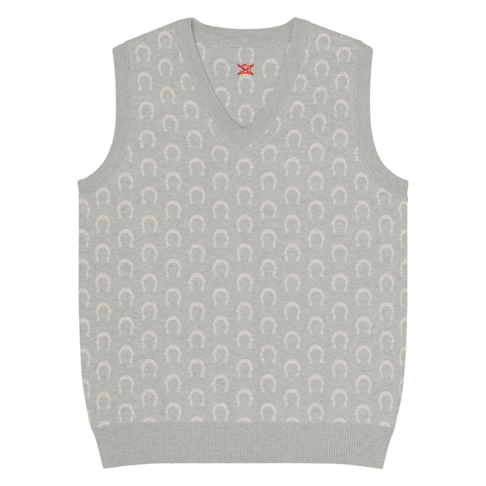 Comprar Chaleco Herraduras Caballista de punto con cuello pico Bandera España La Flamenca de Borgoña Patricia Muñoz VOX