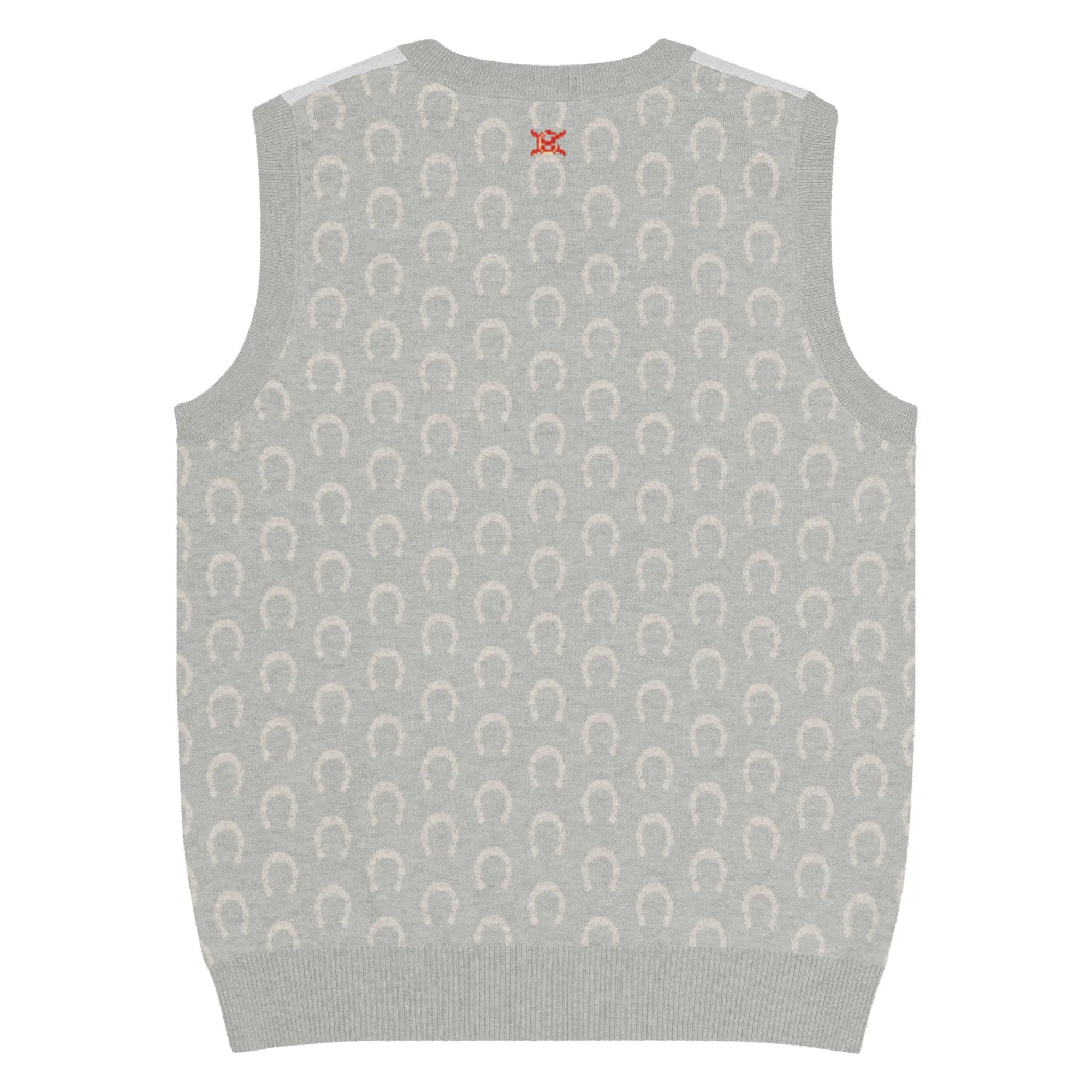 Comprar Chaleco Herraduras Caballista de punto con cuello pico Bandera España La Flamenca de Borgoña Patricia Muñoz VOX