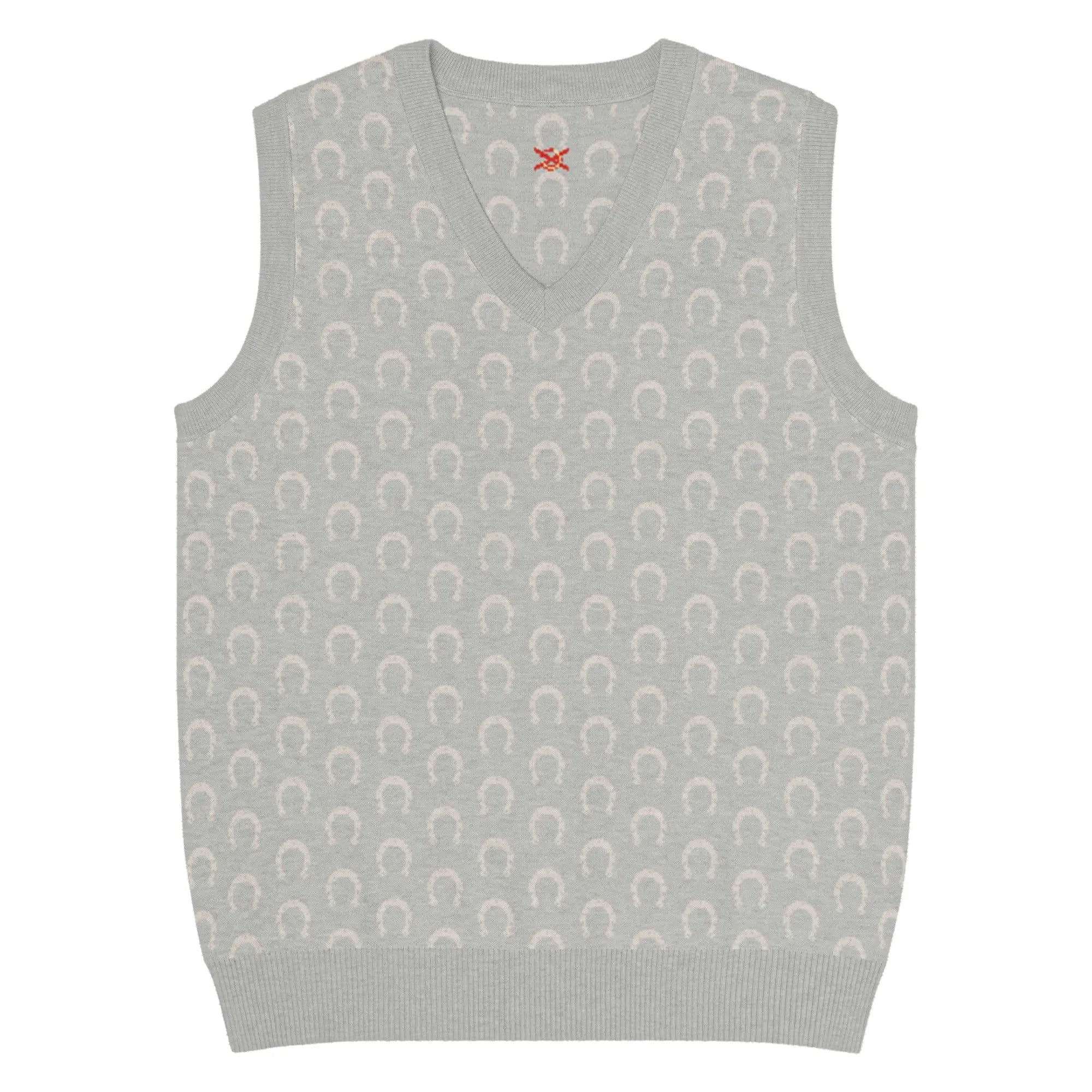 Comprar Chaleco Herraduras Caballista de punto con cuello pico Bandera España La Flamenca de Borgoña Patricia Muñoz VOX