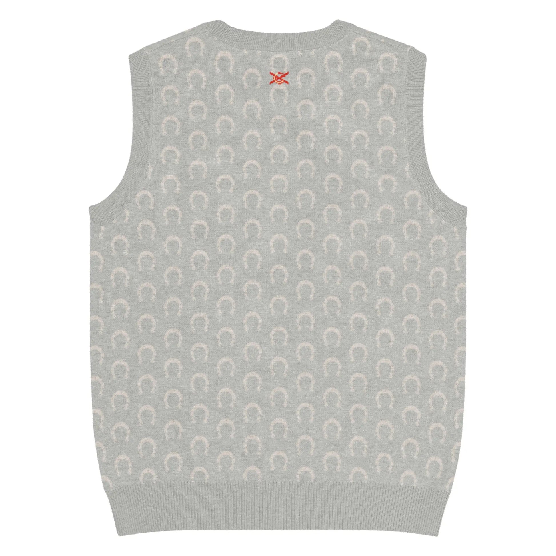 Comprar Chaleco Herraduras Caballista de punto con cuello pico Bandera España La Flamenca de Borgoña Patricia Muñoz VOX