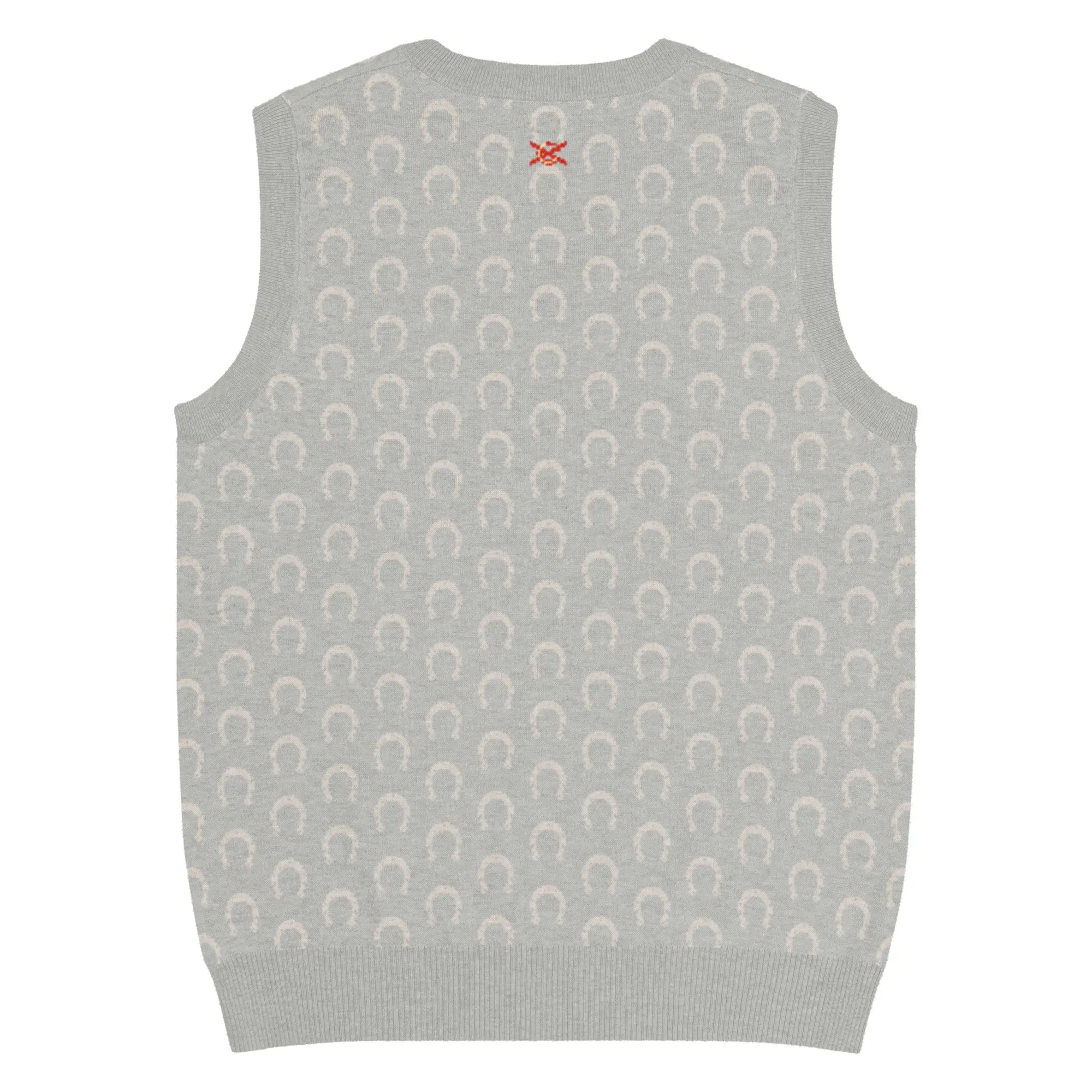 Comprar Chaleco Herraduras Caballista de punto con cuello pico Bandera España La Flamenca de Borgoña Patricia Muñoz VOX