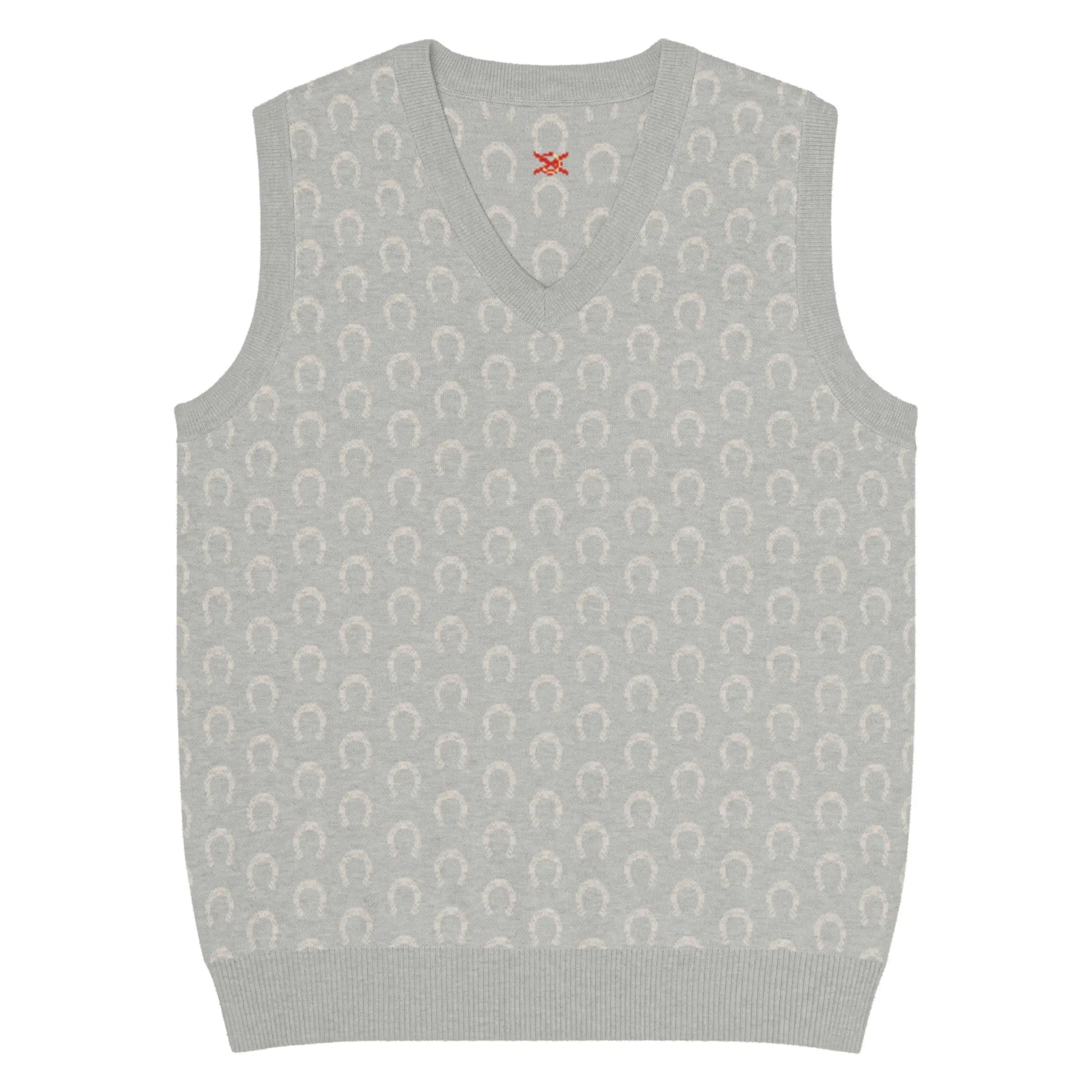 Comprar Chaleco Herraduras Caballista de punto con cuello pico Bandera España La Flamenca de Borgoña Patricia Muñoz VOX