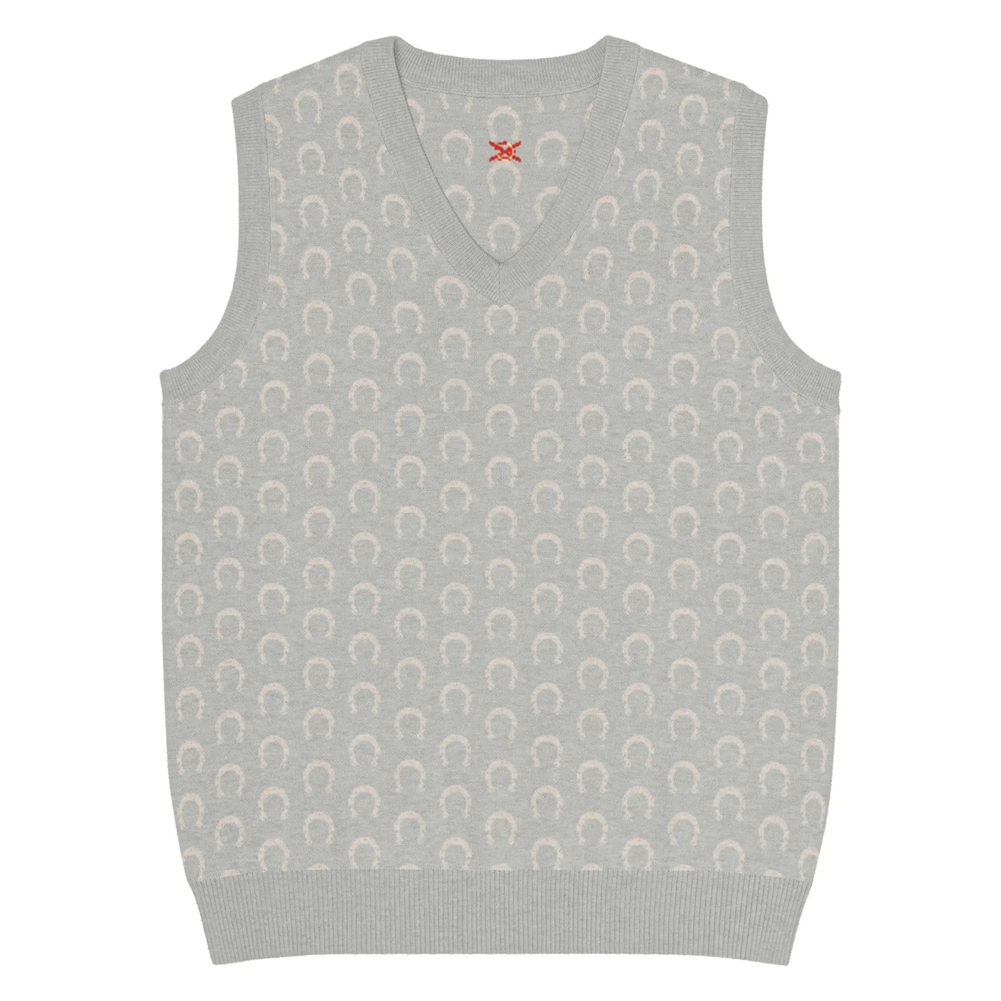 Comprar Chaleco Herraduras Caballista de punto con cuello pico Bandera España La Flamenca de Borgoña Patricia Muñoz VOX