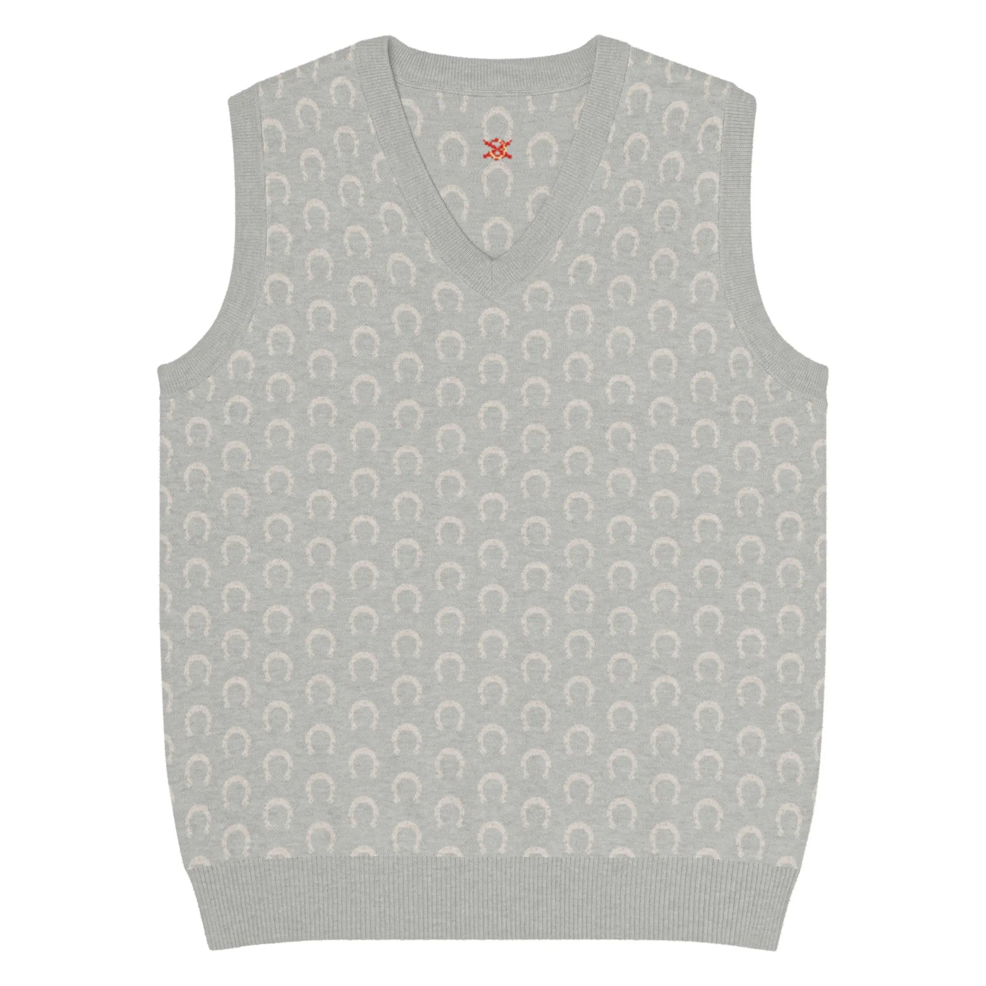 Comprar Chaleco Herraduras Caballista de punto con cuello pico Bandera España La Flamenca de Borgoña Patricia Muñoz VOX