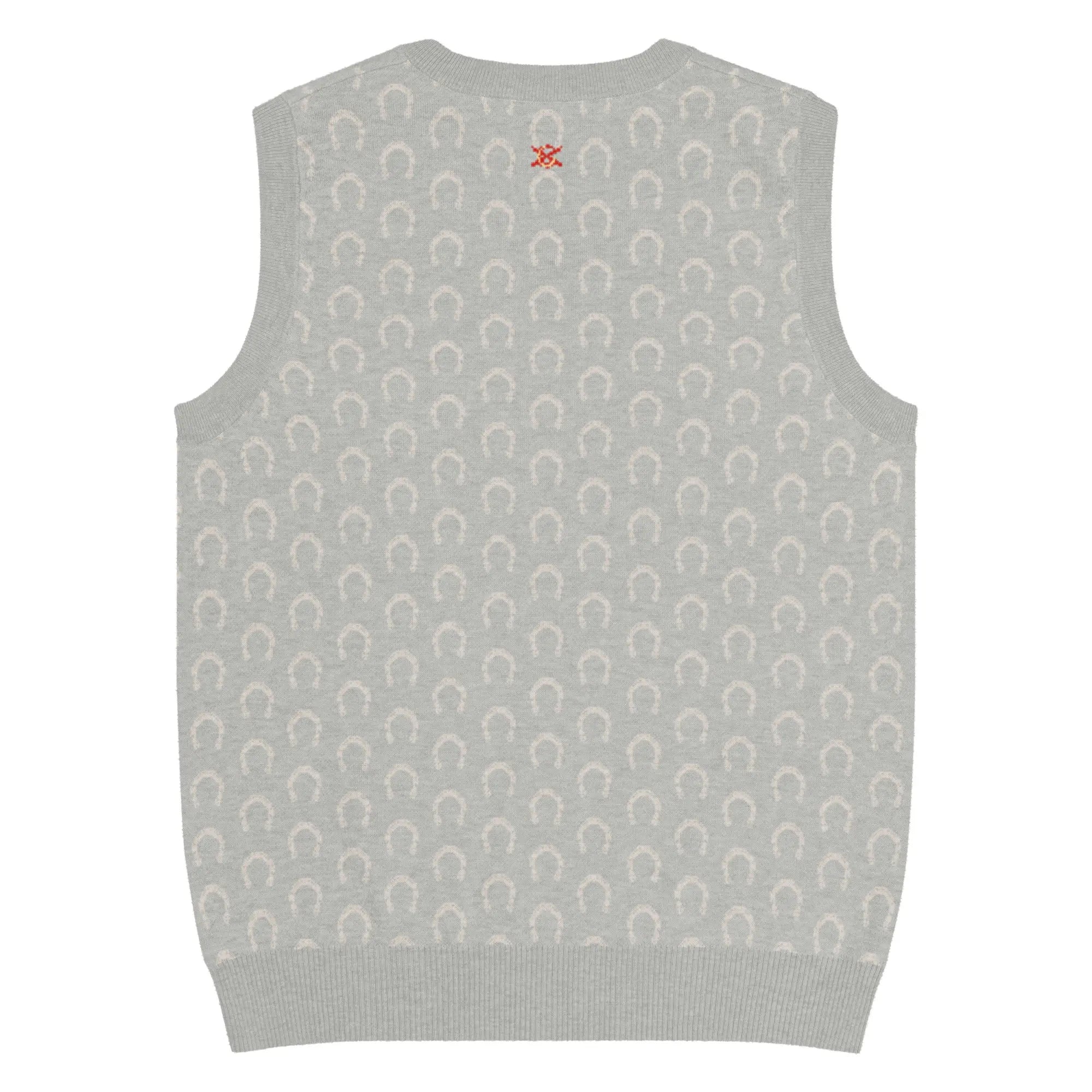 Comprar Chaleco Herraduras Caballista de punto con cuello pico Bandera España La Flamenca de Borgoña Patricia Muñoz VOX