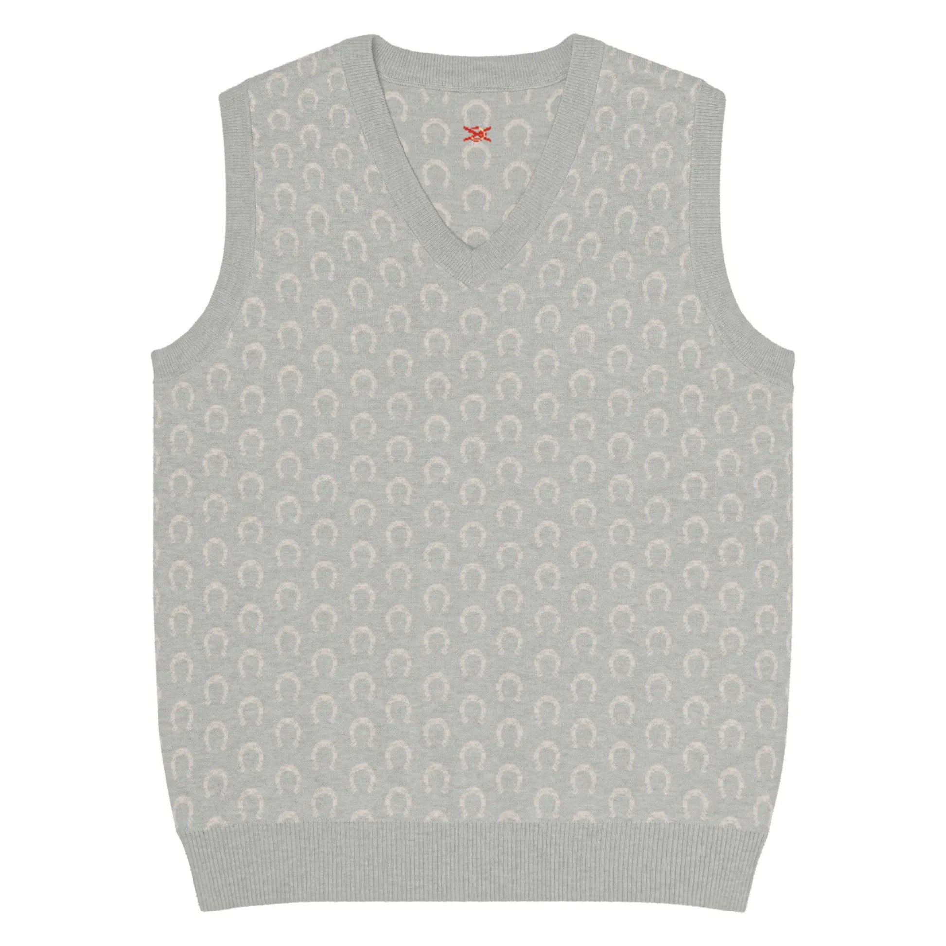 Comprar Chaleco Herraduras Caballista de punto con cuello pico Bandera España La Flamenca de Borgoña Patricia Muñoz VOX