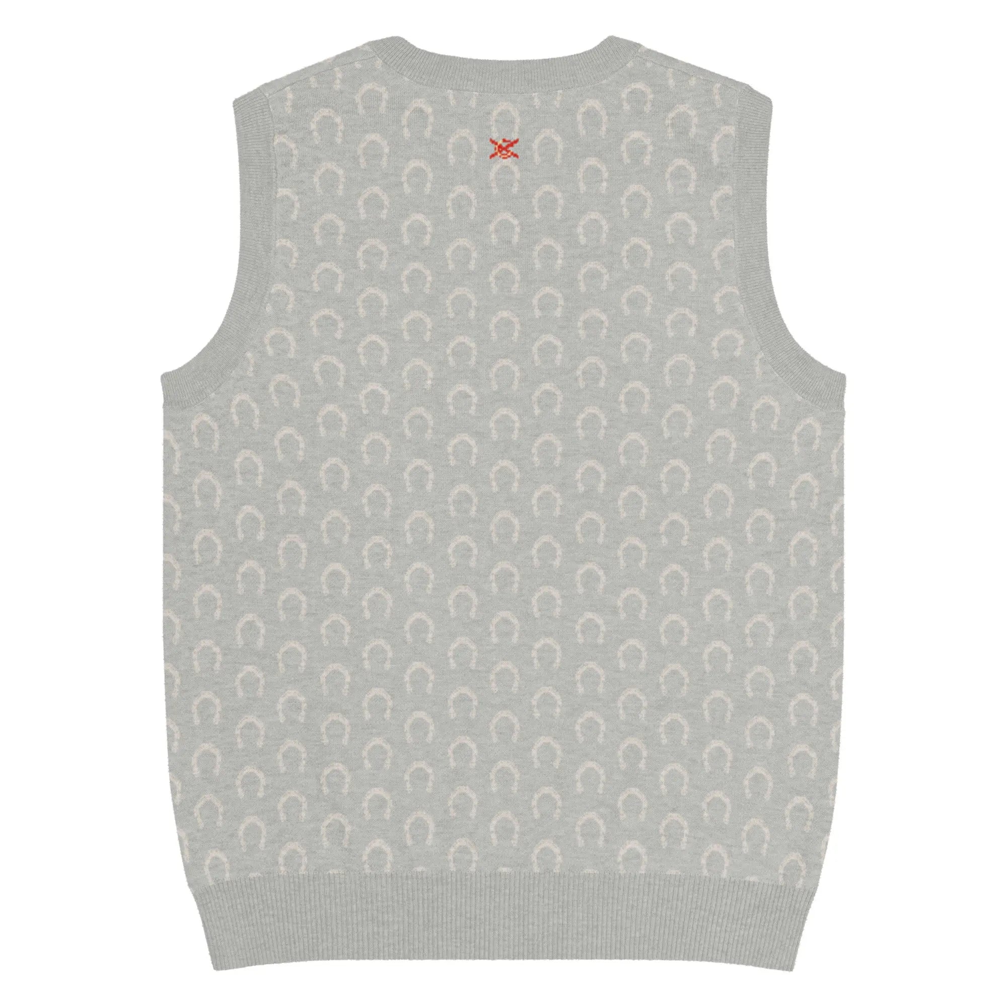 Comprar Chaleco Herraduras Caballista de punto con cuello pico Bandera España La Flamenca de Borgoña Patricia Muñoz VOX