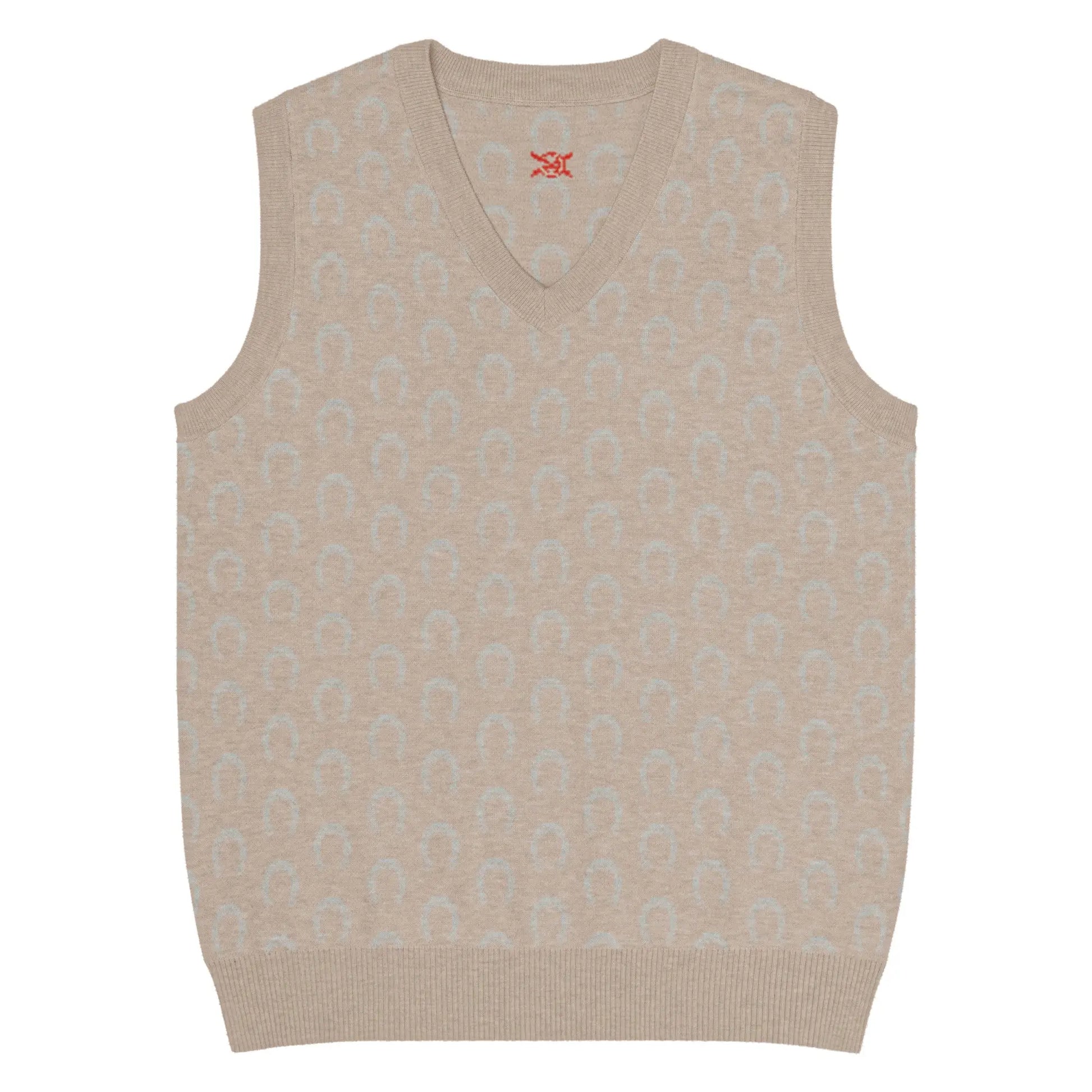 Comprar Chaleco Herraduras Caballista de punto con cuello pico Bandera España La Flamenca de Borgoña Patricia Muñoz VOX