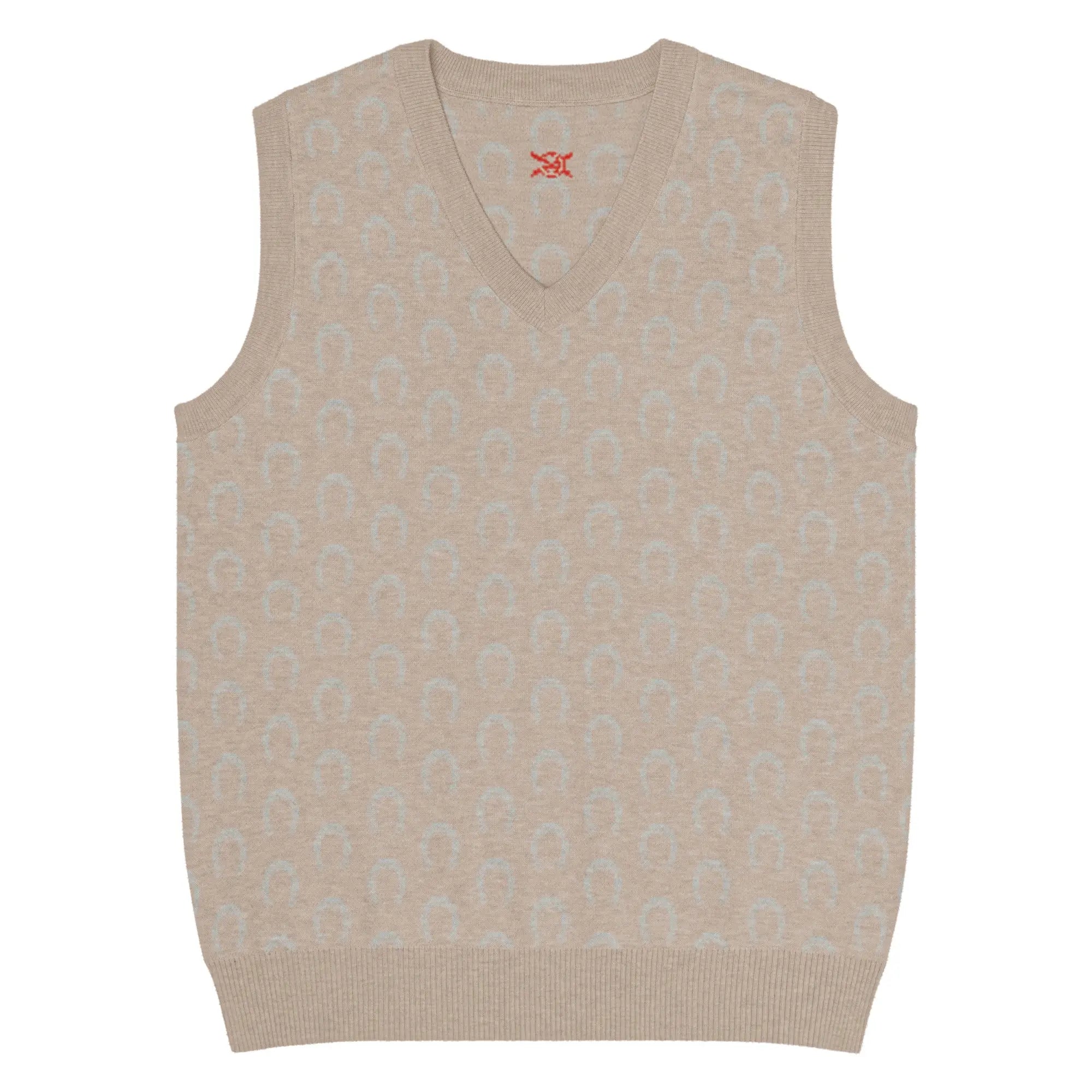 Comprar Chaleco Herraduras Caballista de punto con cuello pico Bandera España La Flamenca de Borgoña Patricia Muñoz VOX