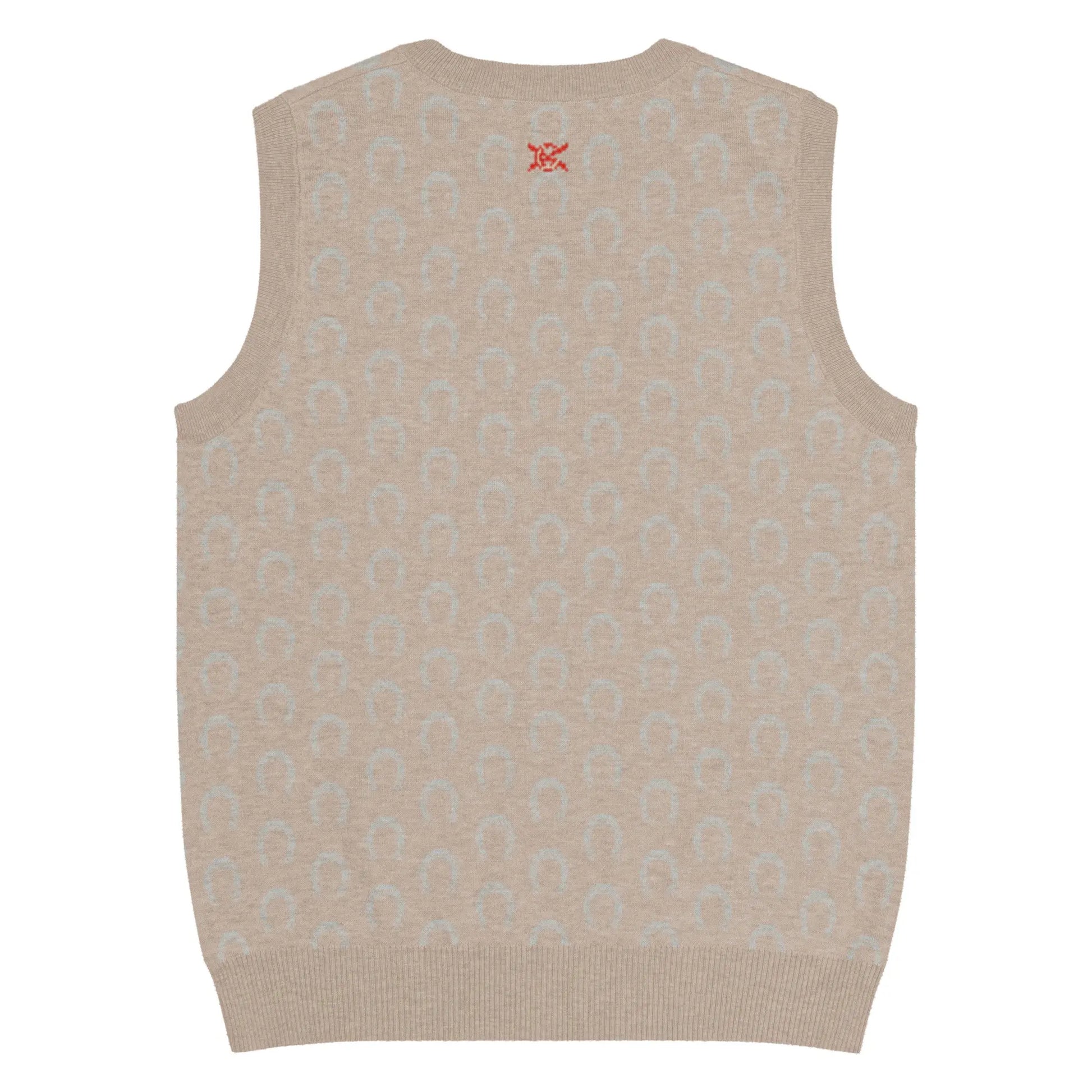 Comprar Chaleco Herraduras Caballista de punto con cuello pico Bandera España La Flamenca de Borgoña Patricia Muñoz VOX