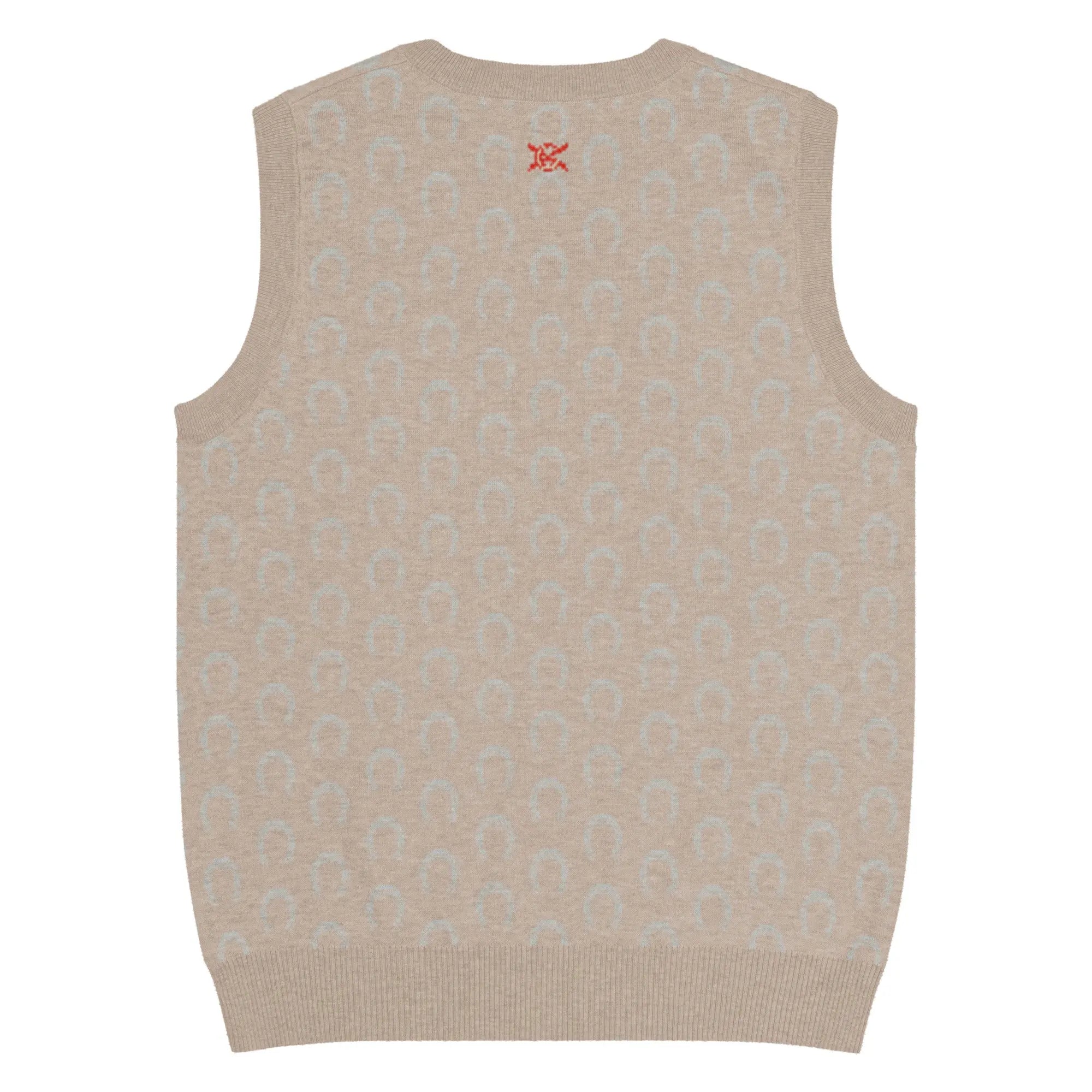 Comprar Chaleco Herraduras Caballista de punto con cuello pico Bandera España La Flamenca de Borgoña Patricia Muñoz VOX