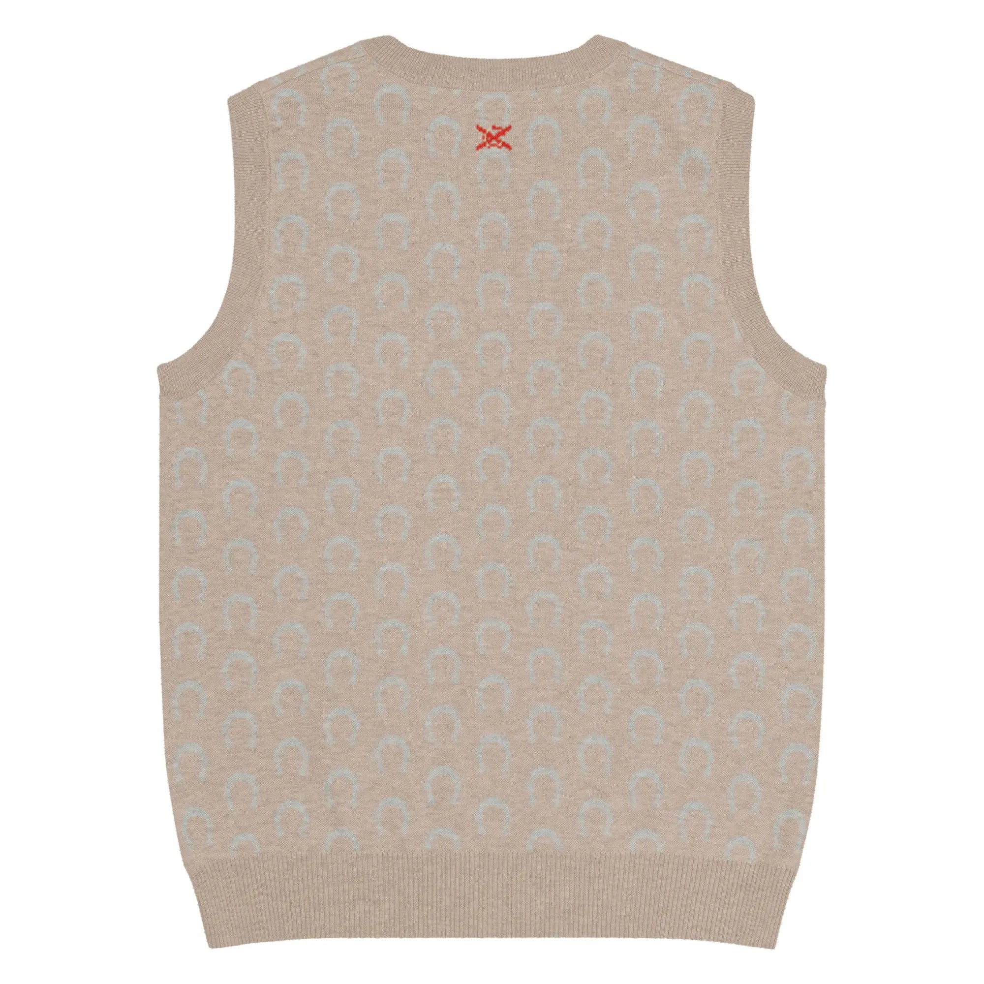 Comprar Chaleco Herraduras Caballista de punto con cuello pico Bandera España La Flamenca de Borgoña Patricia Muñoz VOX