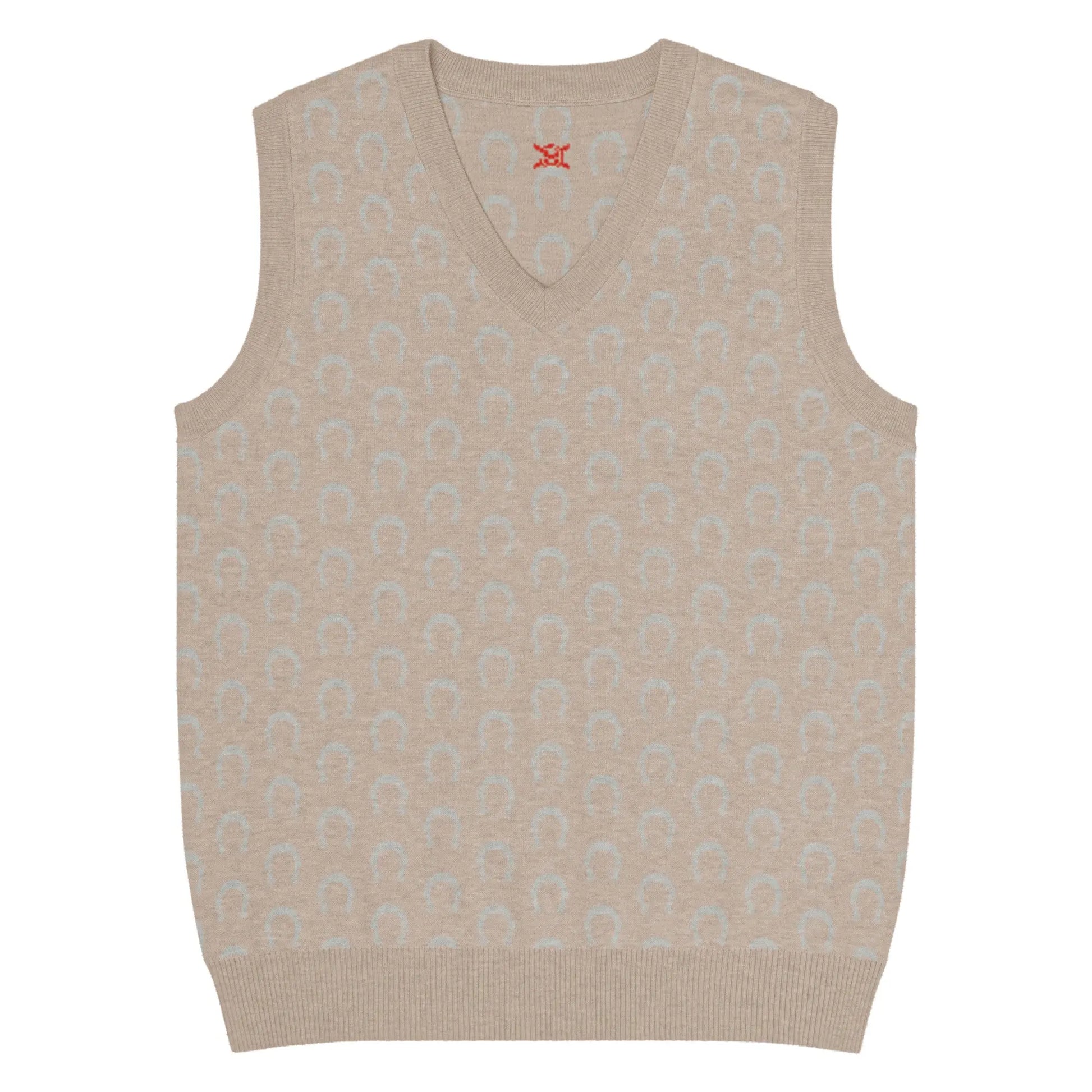 Comprar Chaleco Herraduras Caballista de punto con cuello pico Bandera España La Flamenca de Borgoña Patricia Muñoz VOX