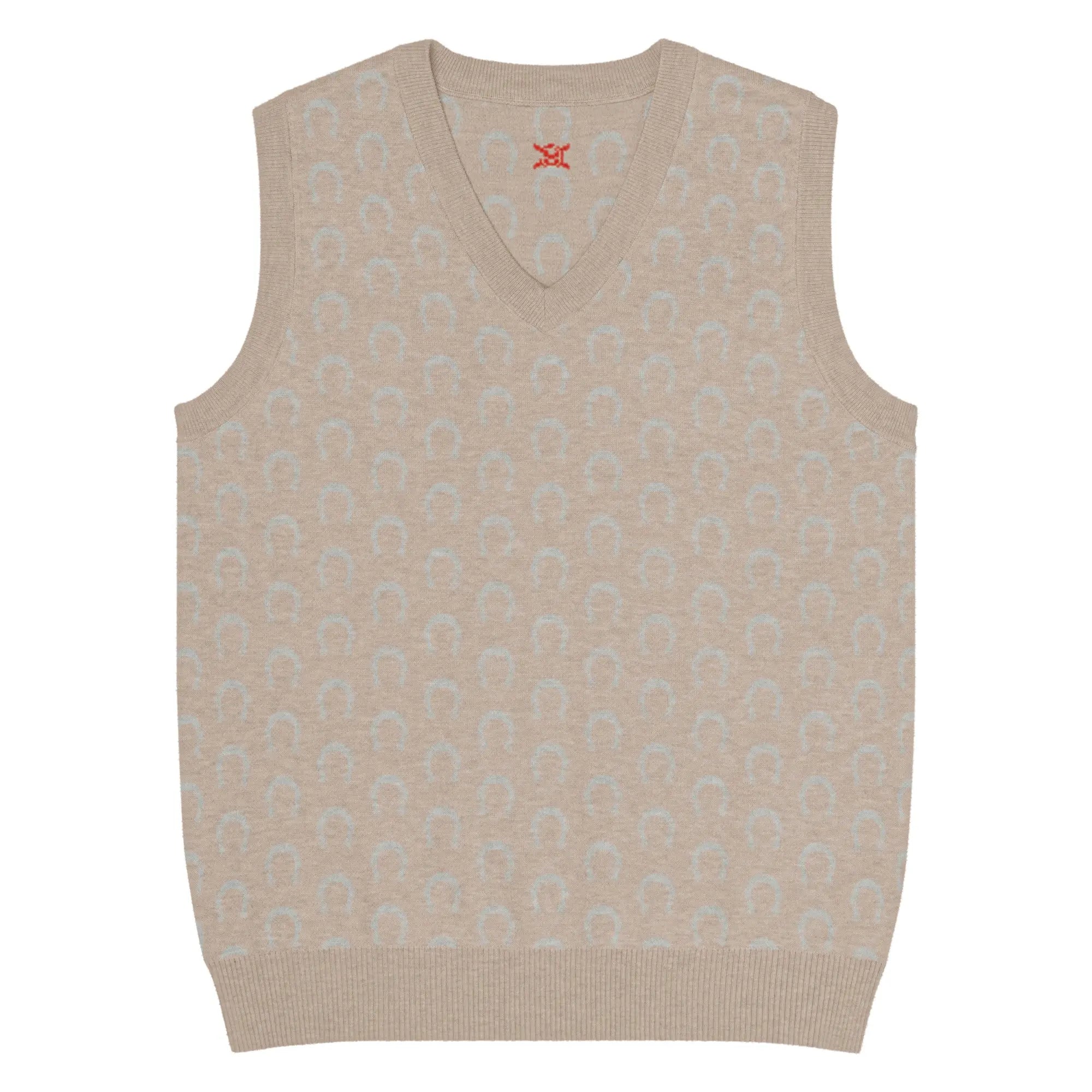 Comprar Chaleco Herraduras Caballista de punto con cuello pico Bandera España La Flamenca de Borgoña Patricia Muñoz VOX