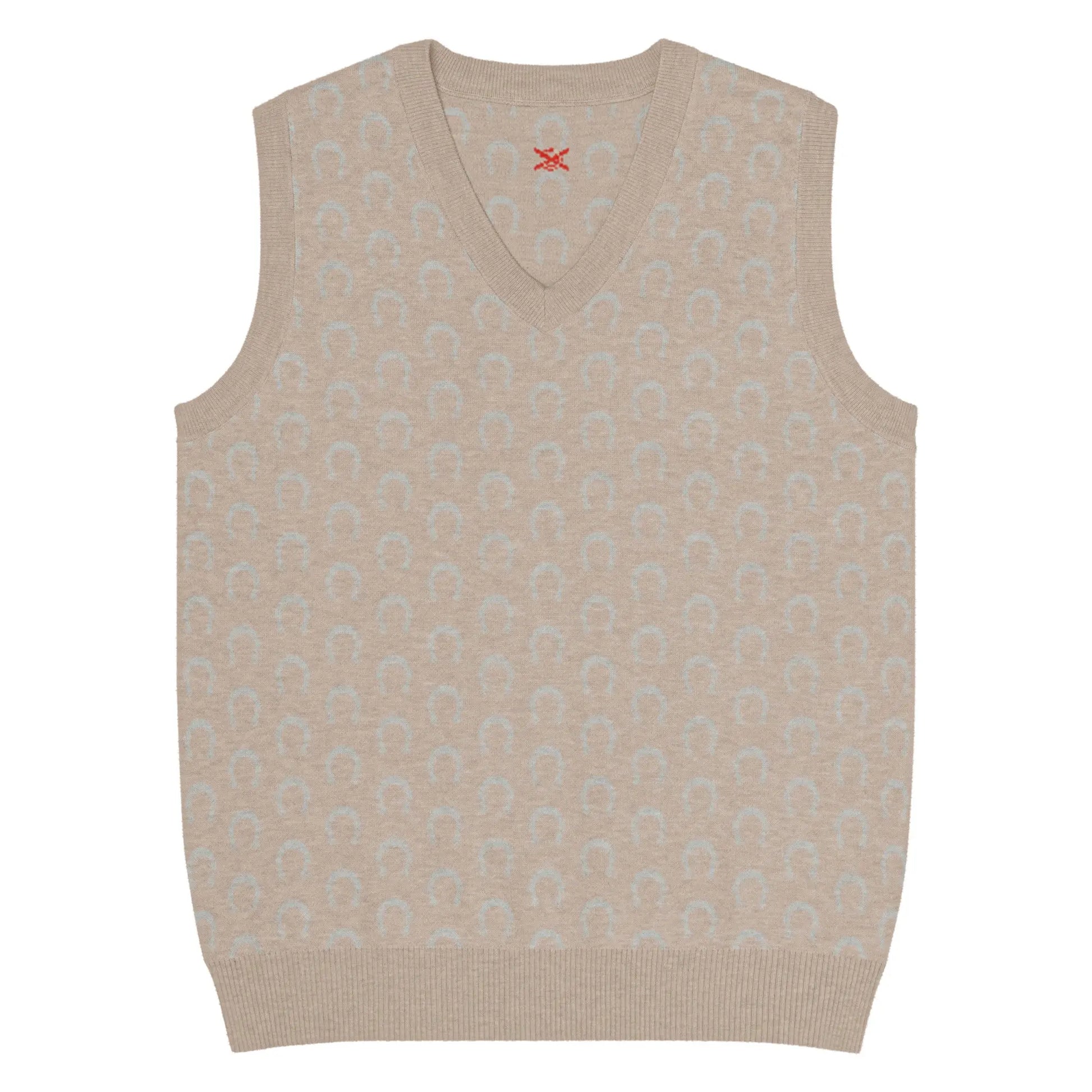 Comprar Chaleco Herraduras Caballista de punto con cuello pico Bandera España La Flamenca de Borgoña Patricia Muñoz VOX