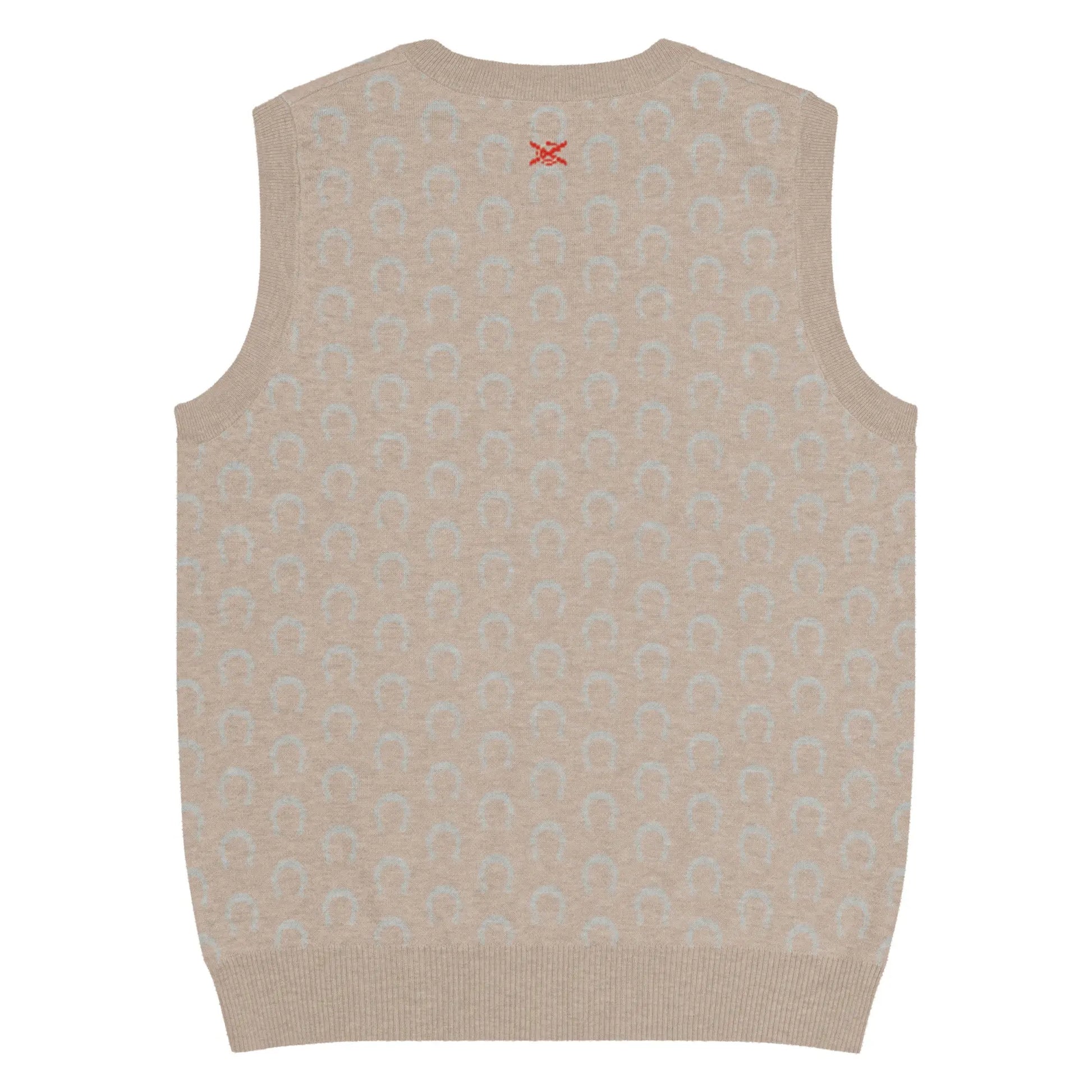 Comprar Chaleco Herraduras Caballista de punto con cuello pico Bandera España La Flamenca de Borgoña Patricia Muñoz VOX