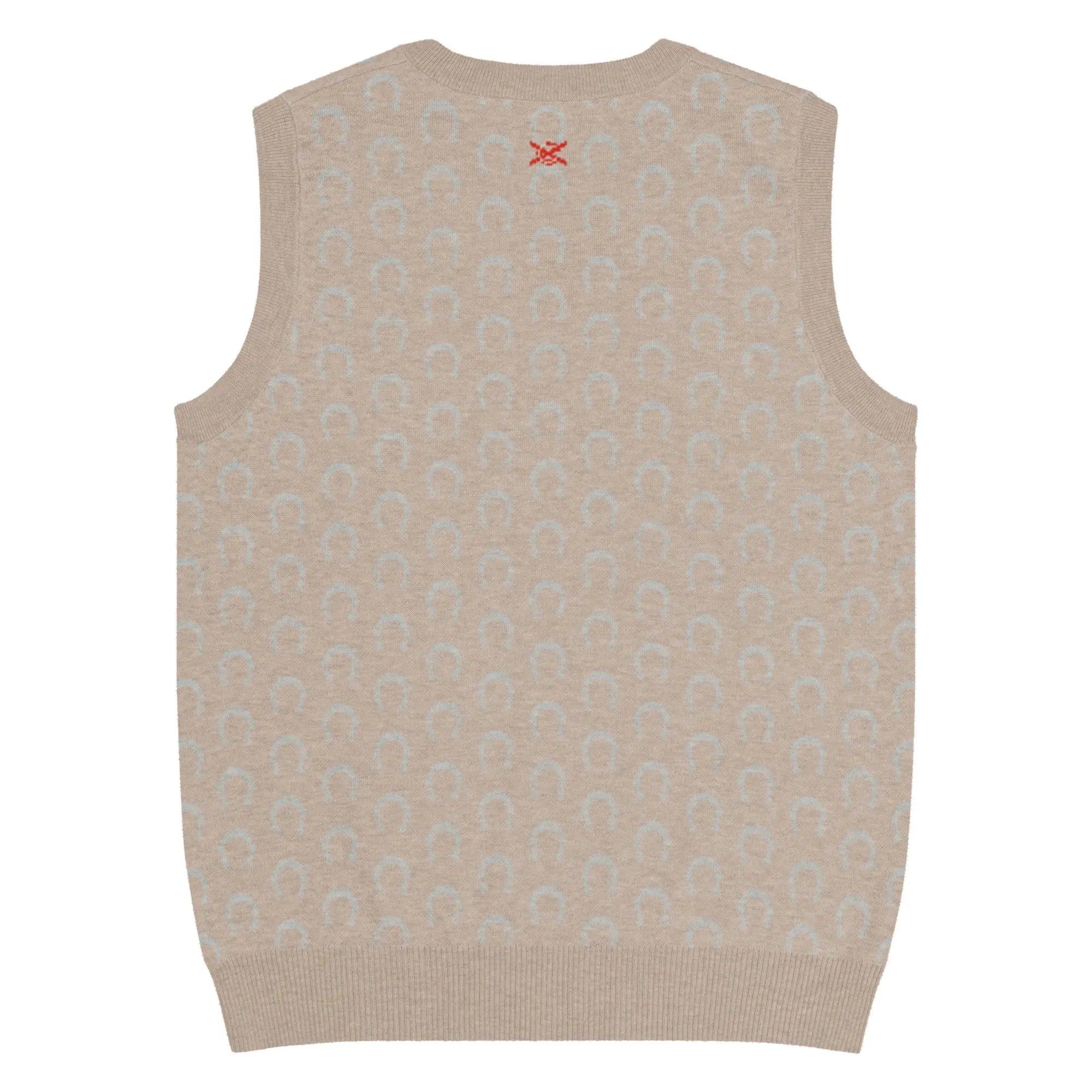 Comprar Chaleco Herraduras Caballista de punto con cuello pico Bandera España La Flamenca de Borgoña Patricia Muñoz VOX