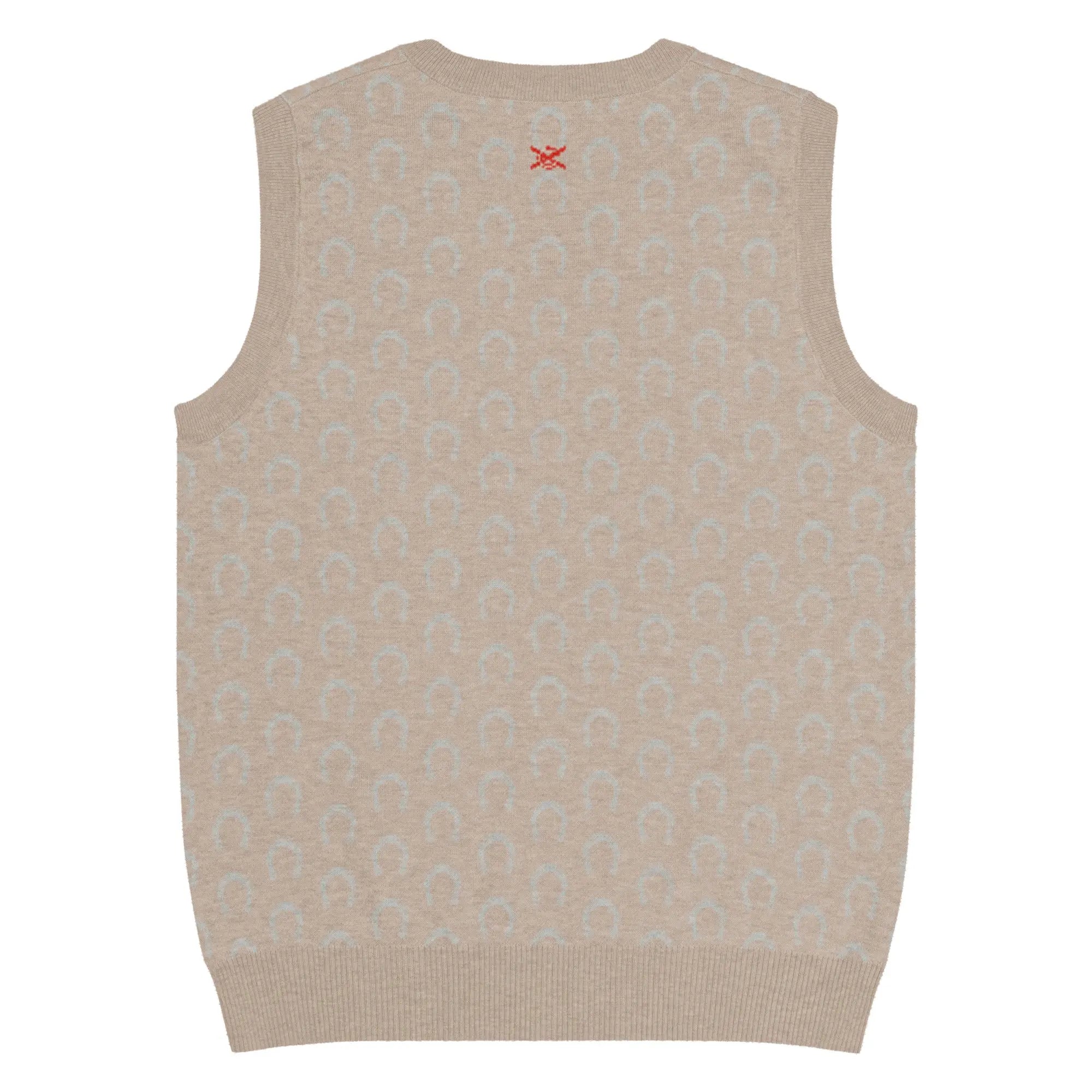 Comprar Chaleco Herraduras Caballista de punto con cuello pico Bandera España La Flamenca de Borgoña Patricia Muñoz VOX