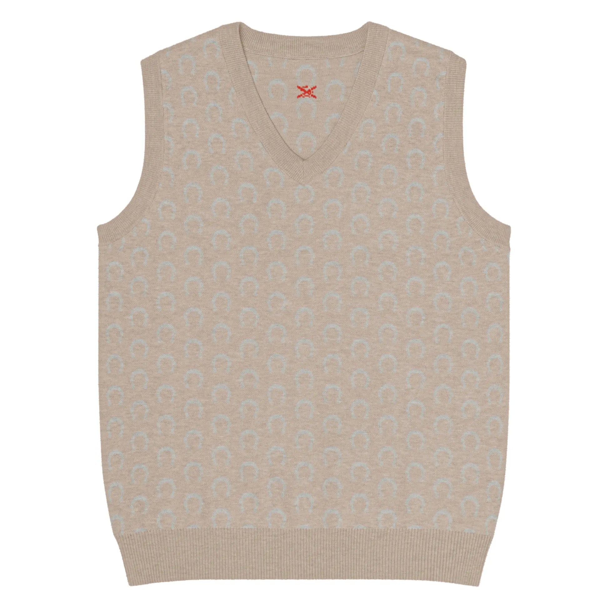 Comprar Chaleco Herraduras Caballista de punto con cuello pico Bandera España La Flamenca de Borgoña Patricia Muñoz VOX