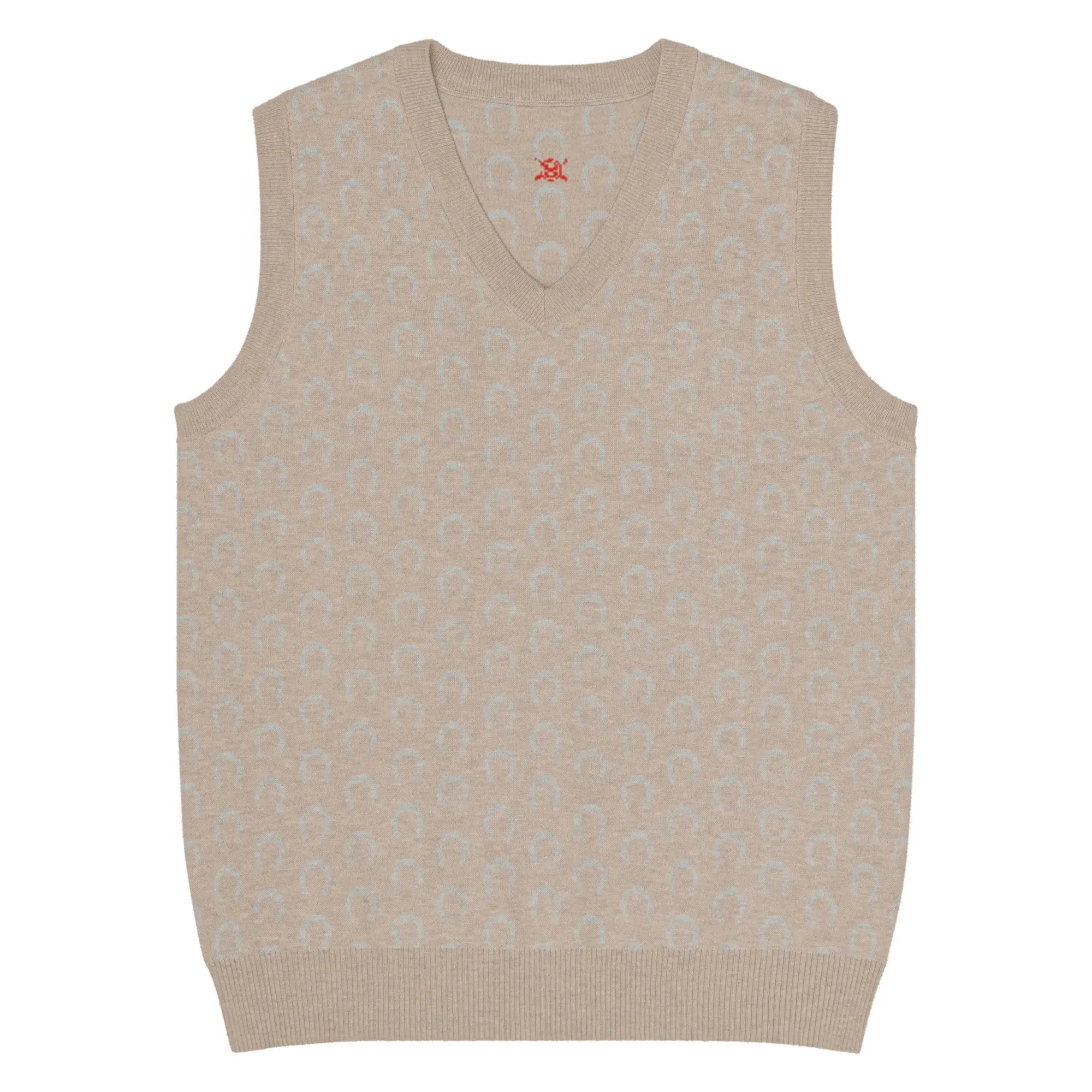 Comprar Chaleco Herraduras Caballista de punto con cuello pico Bandera España La Flamenca de Borgoña Patricia Muñoz VOX