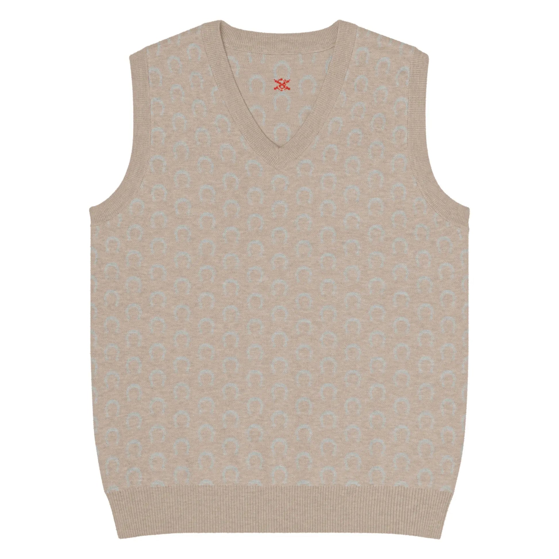 Comprar Chaleco Herraduras Caballista de punto con cuello pico Bandera España La Flamenca de Borgoña Patricia Muñoz VOX