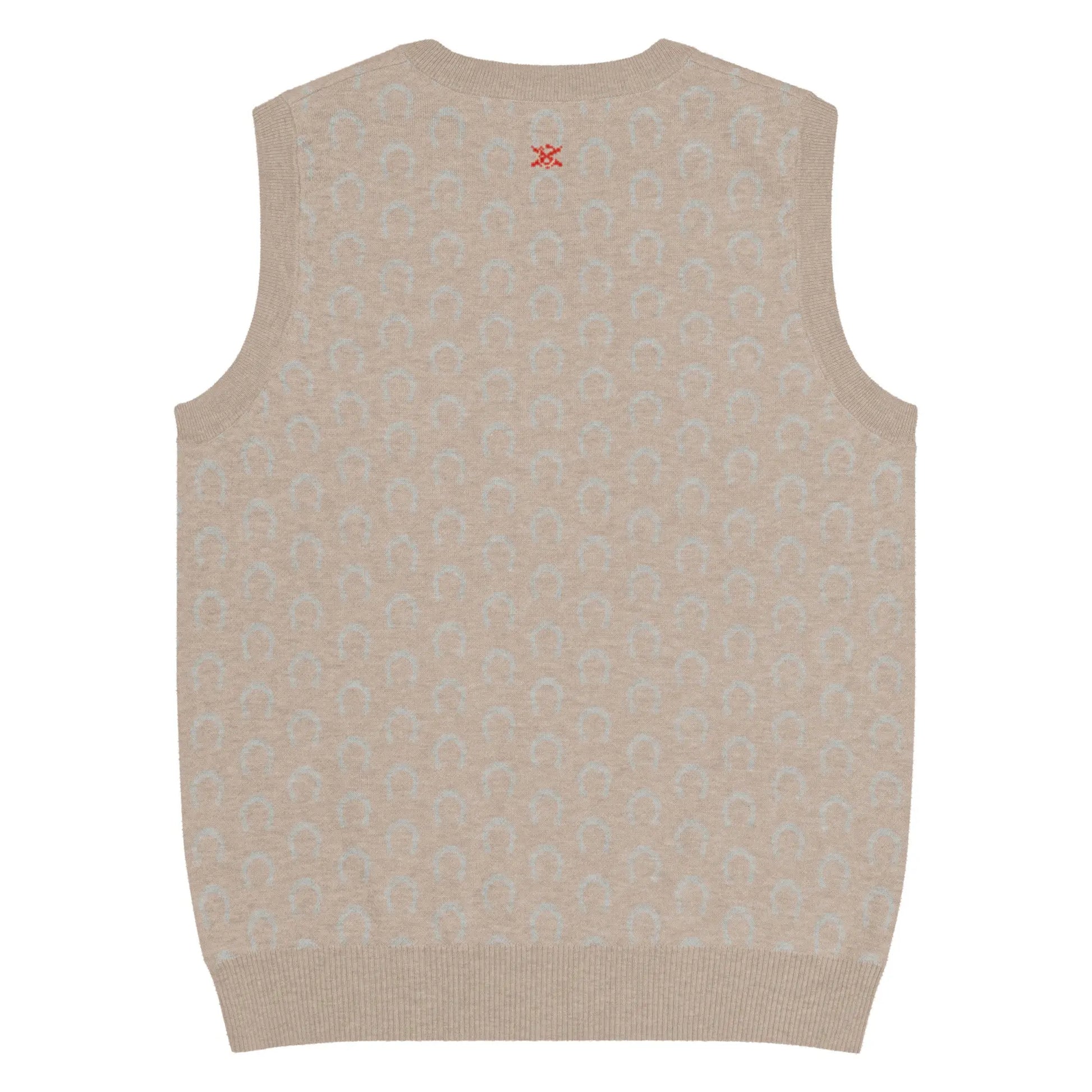 Comprar Chaleco Herraduras Caballista de punto con cuello pico Bandera España La Flamenca de Borgoña Patricia Muñoz VOX