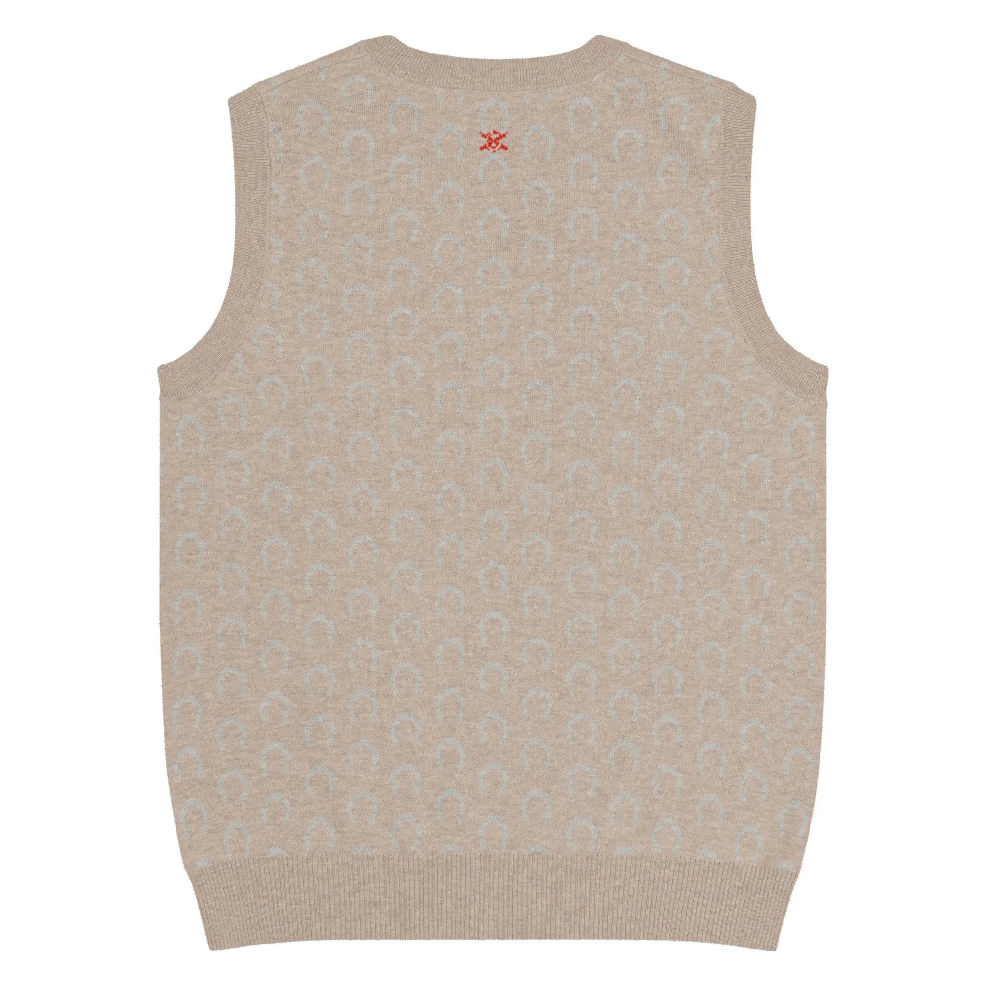 Comprar Chaleco Herraduras Caballista de punto con cuello pico Bandera España La Flamenca de Borgoña Patricia Muñoz VOX