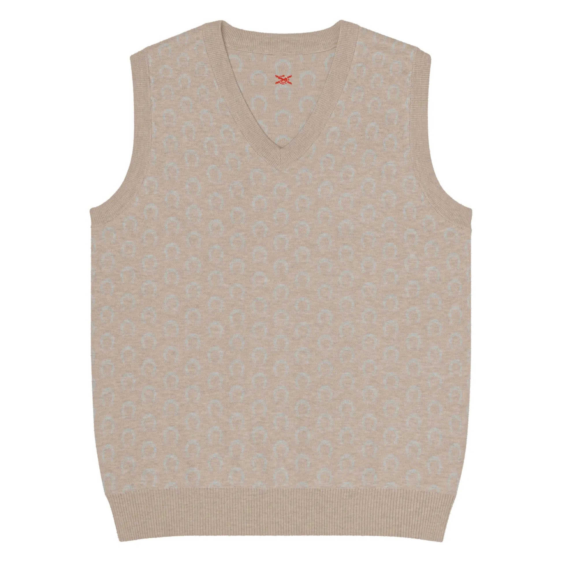 Comprar Chaleco Herraduras Caballista de punto con cuello pico Bandera España La Flamenca de Borgoña Patricia Muñoz VOX