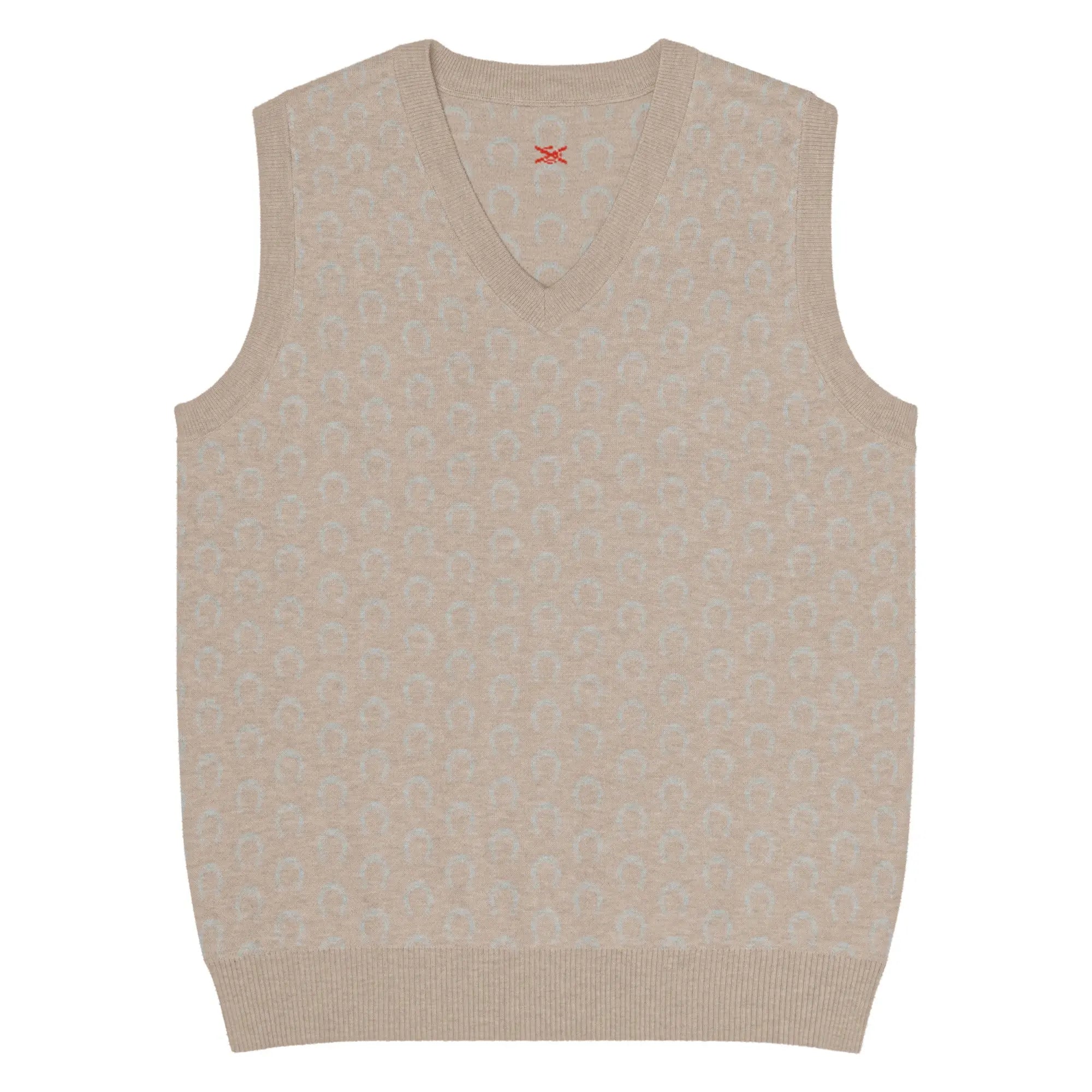 Comprar Chaleco Herraduras Caballista de punto con cuello pico Bandera España La Flamenca de Borgoña Patricia Muñoz VOX