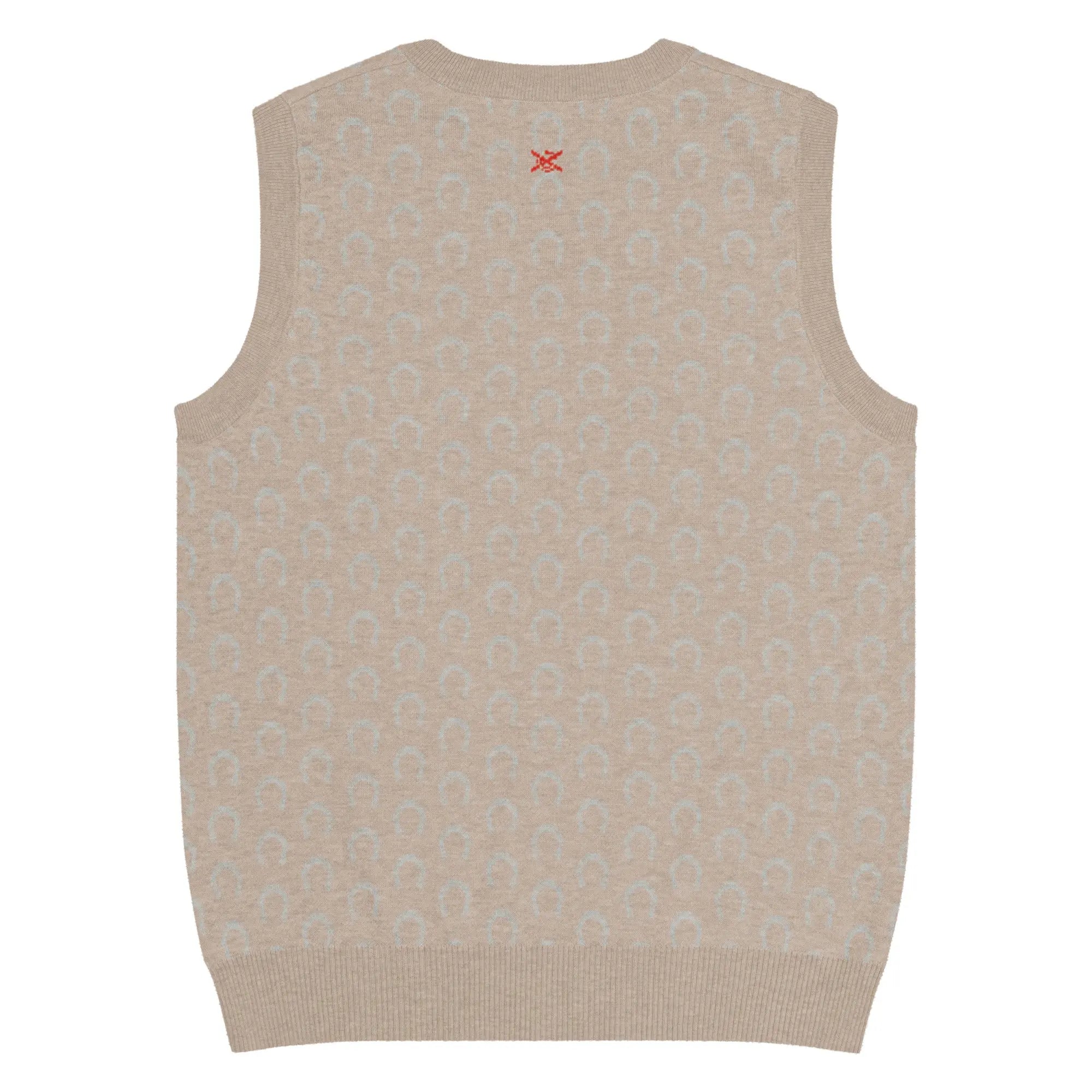 Comprar Chaleco Herraduras Caballista de punto con cuello pico Bandera España La Flamenca de Borgoña Patricia Muñoz VOX