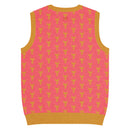 Comprar Chaleco Taurino rosa de punto con cuello pico La Flamenca de Borgoña Bandera España