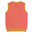 Comprar Chaleco Taurino rosa de punto con cuello pico La Flamenca de Borgoña Bandera España