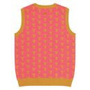 Comprar Chaleco Taurino rosa de punto con cuello pico La Flamenca de Borgoña Bandera España