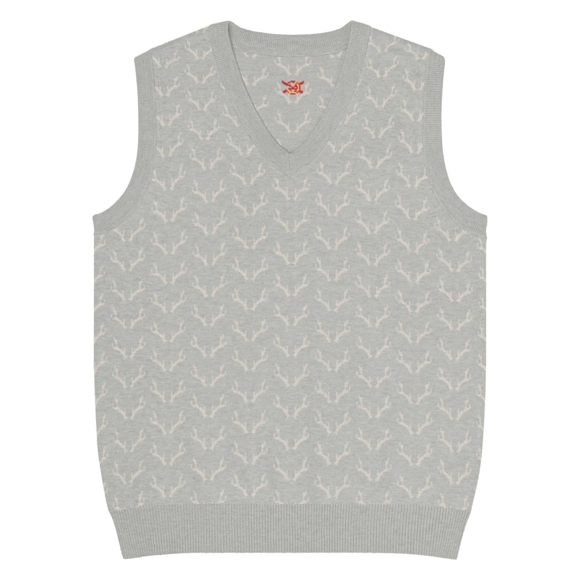 Comprar Chaleco de Cazador venao de punto con cuello pico Bandera España La Flamenca de Borgoña Patricia Muñoz VOX