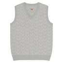 Comprar Chaleco de Cazador venao de punto con cuello pico La Flamenca de Borgoña Bandera España