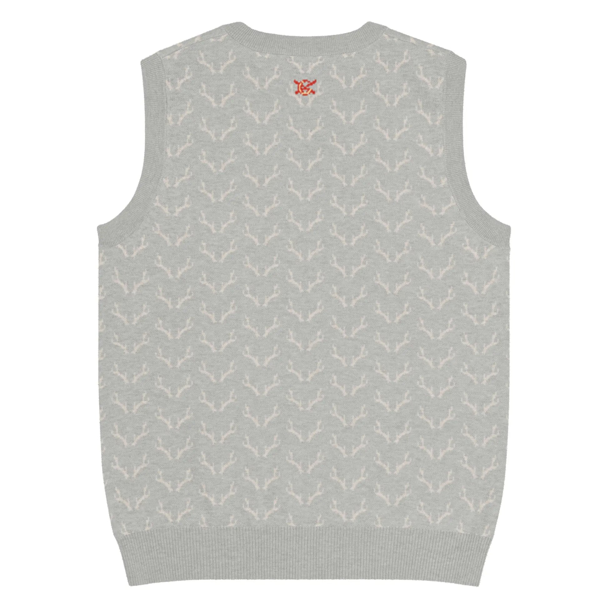 Comprar Chaleco de Cazador venao de punto con cuello pico Bandera España La Flamenca de Borgoña Patricia Muñoz VOX