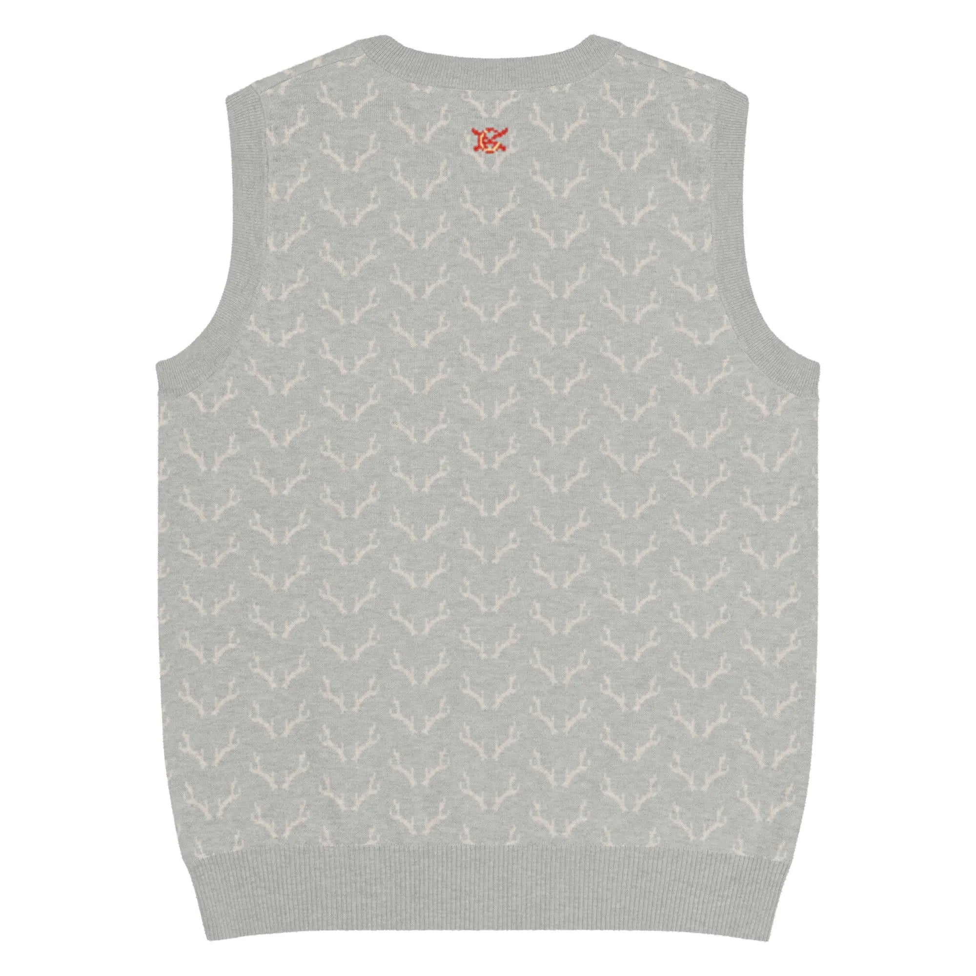 Comprar Chaleco de Cazador venao de punto con cuello pico Bandera España La Flamenca de Borgoña Patricia Muñoz VOX